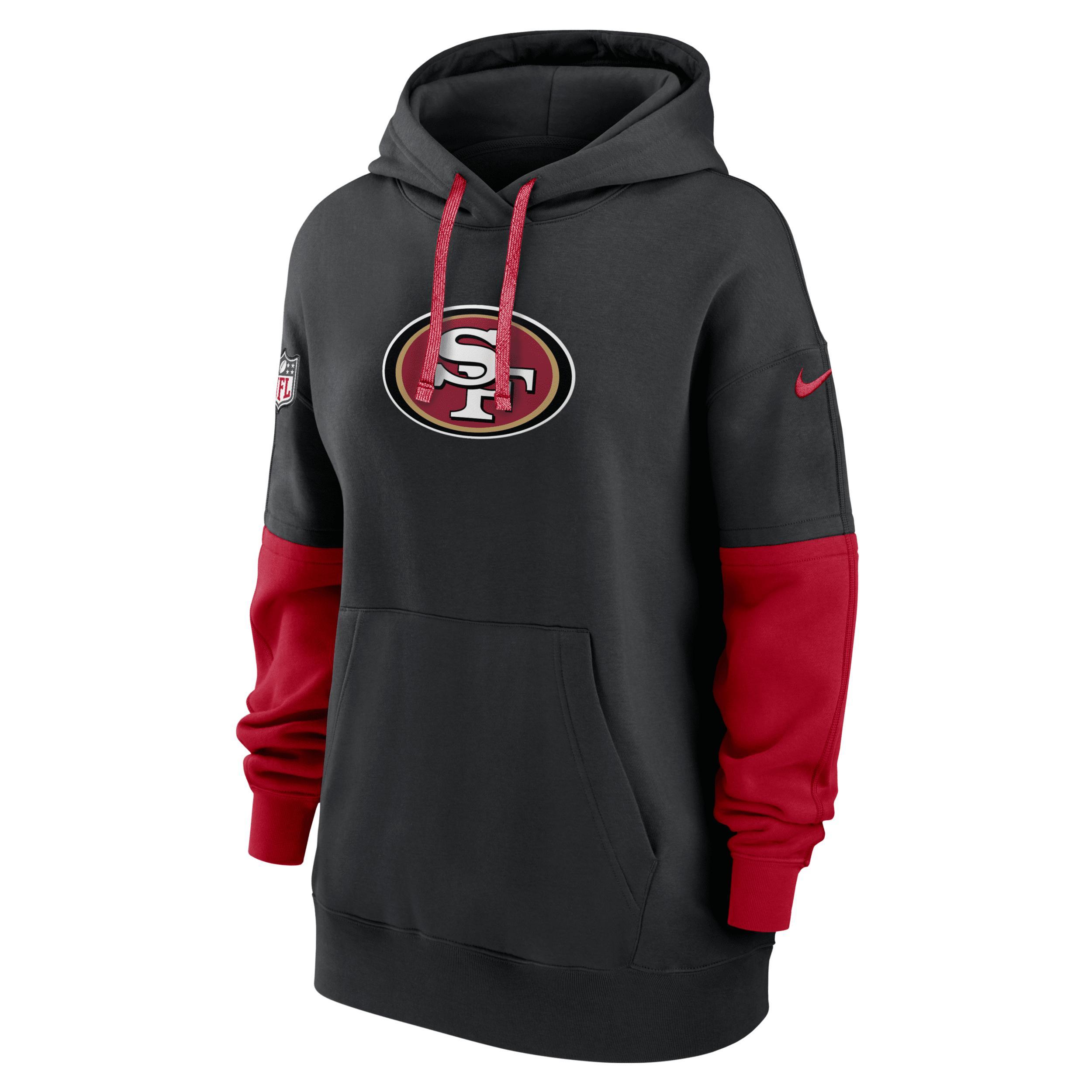 San Francisco 49ers Sideline Essential Nike Women's NFL Pullover Hoodie Product Image