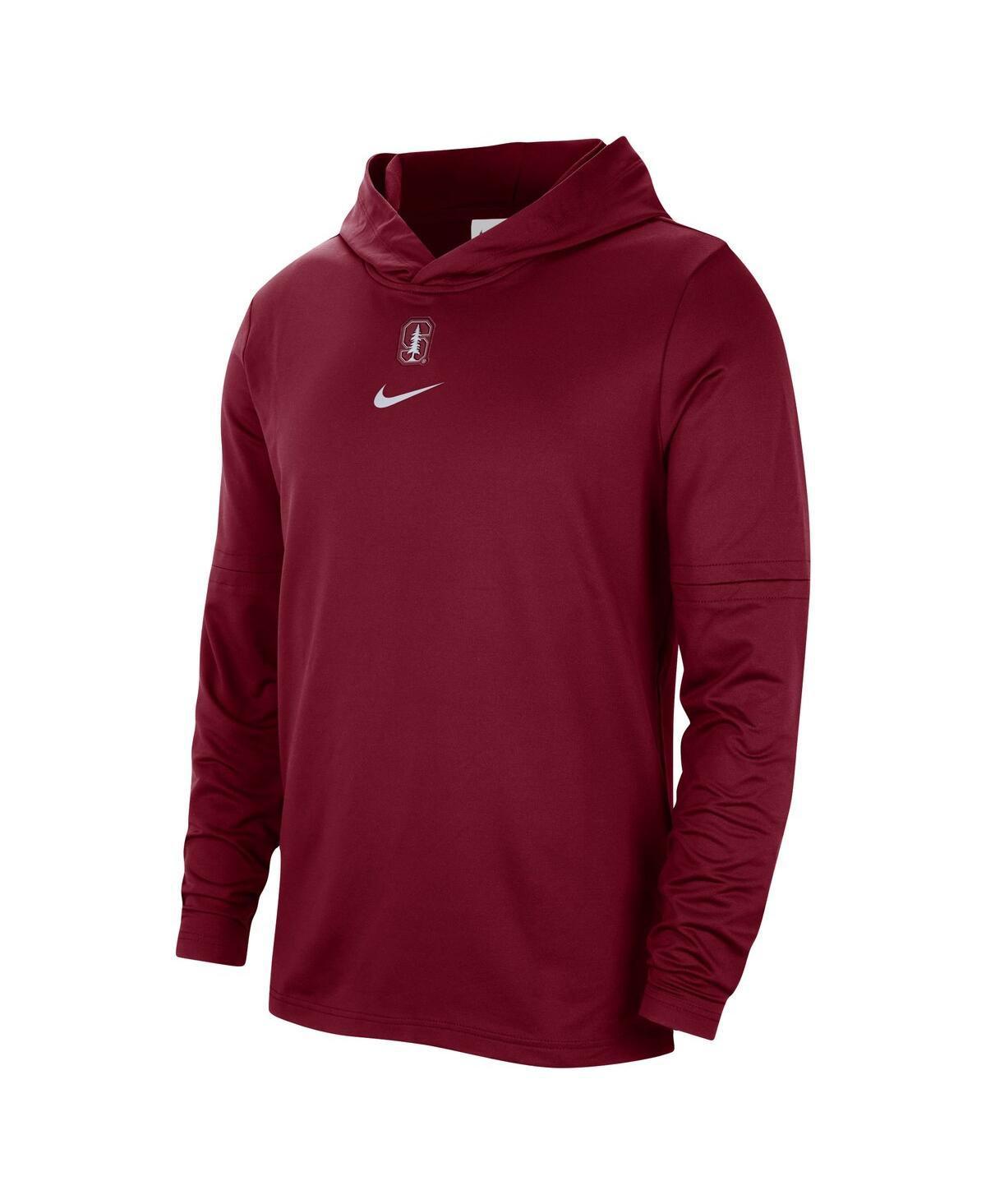 NIKE Men's  Cardinal Arkansas Razorbacks Player Hoodie Long Sleeve Performance T-shirt Product Image