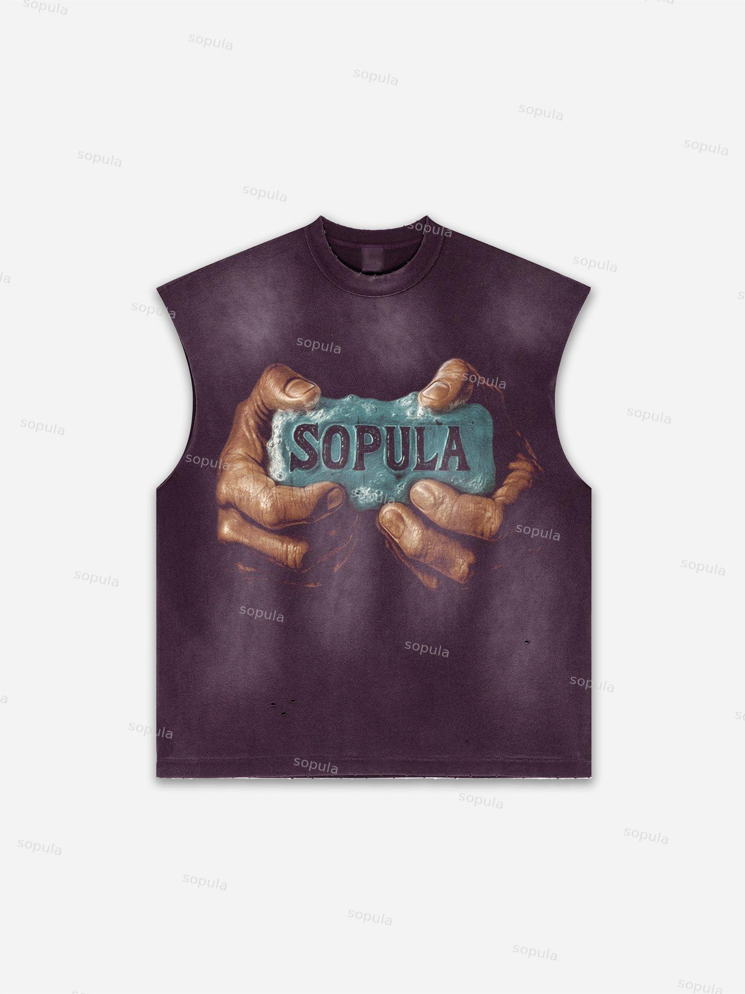 Basketball Dreams Boys Print Distressed Tank Top Product Image