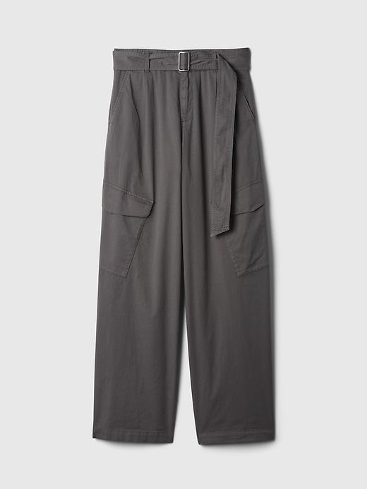 High Rise Baggy Cargo Trousers Product Image