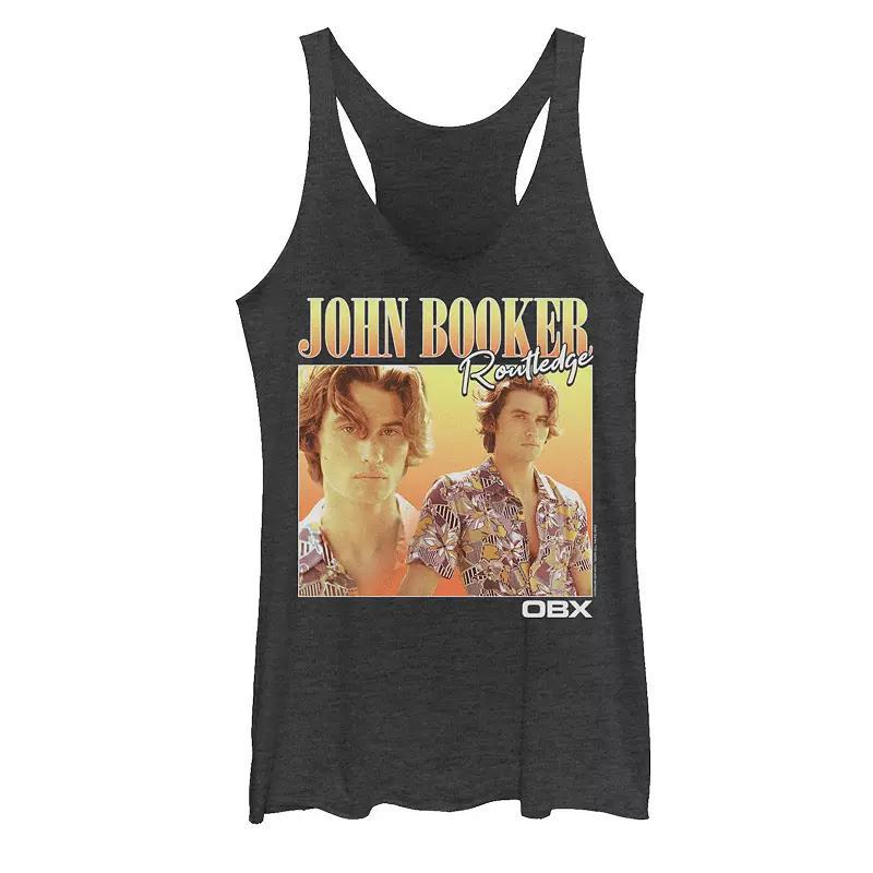 Juniors' Outer Banks John Booker Routledge Portrait Graphic Tank Top, Girl's, Size: Medium, Black Grey Product Image