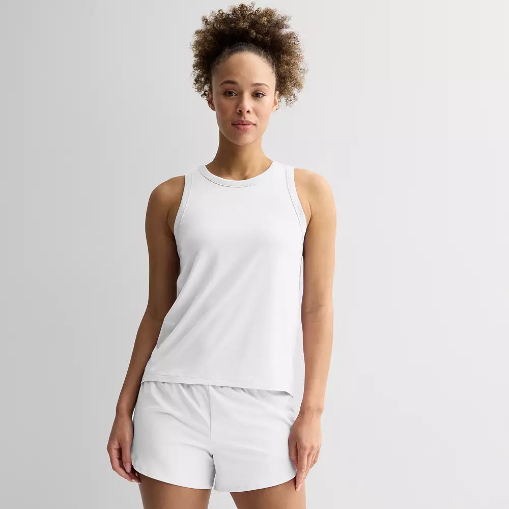 Women's Tek Gear® Pleated Easy Tank Top, Size: XL, Modern White Product Image