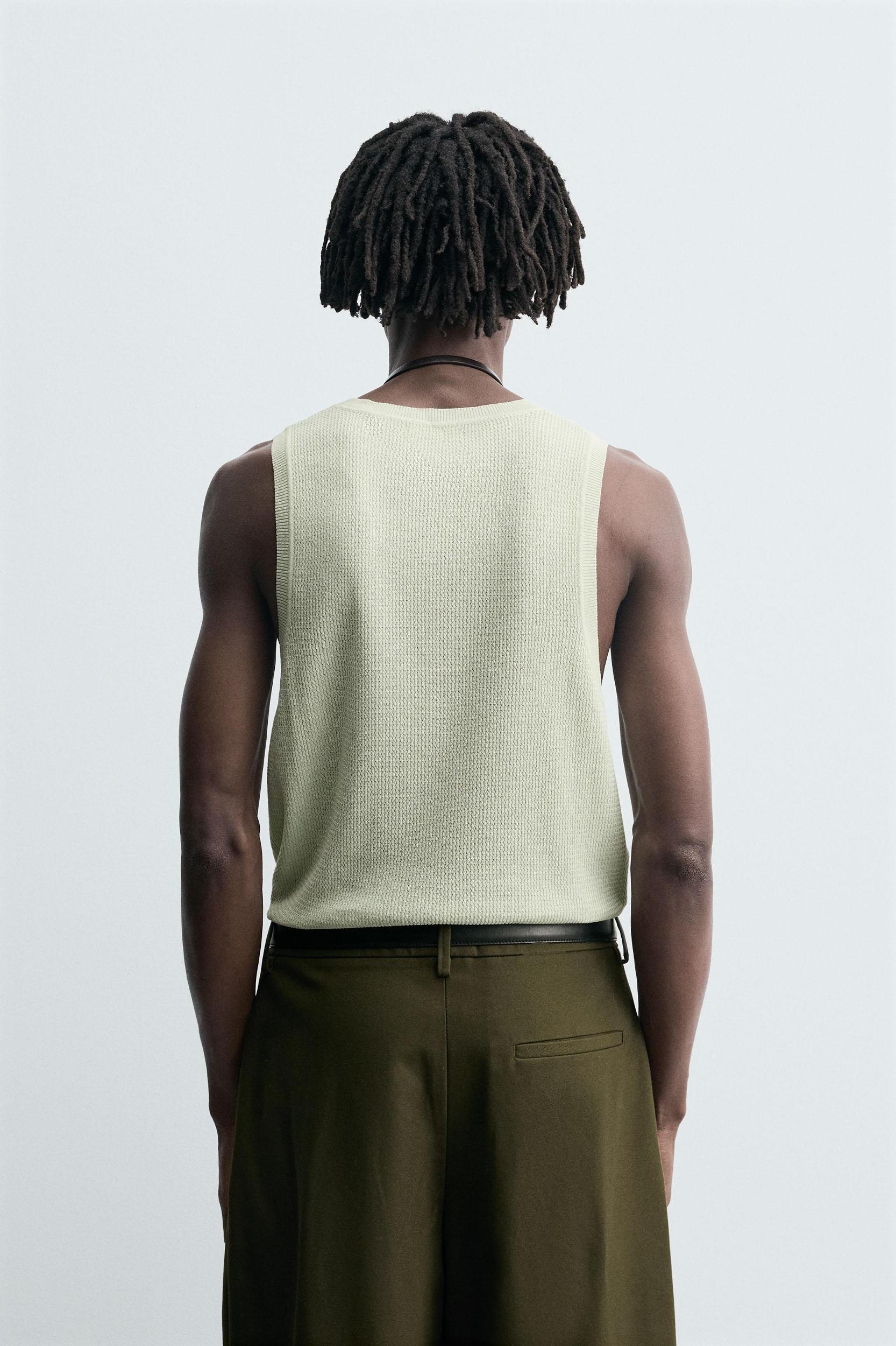 TEXTURED KNIT TANK TOP Product Image
