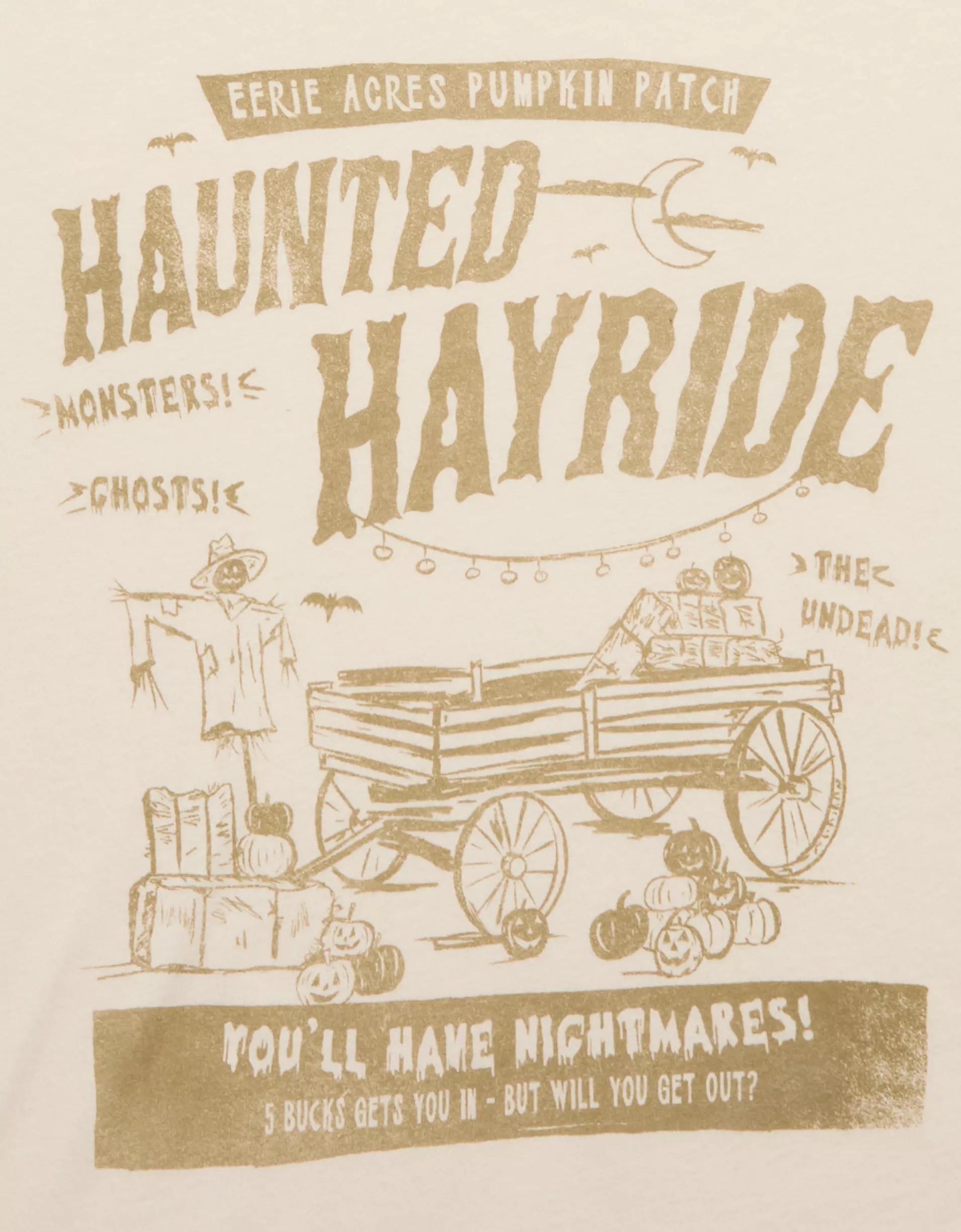 AE Oversized Halloween Graphic T-Shirt Product Image