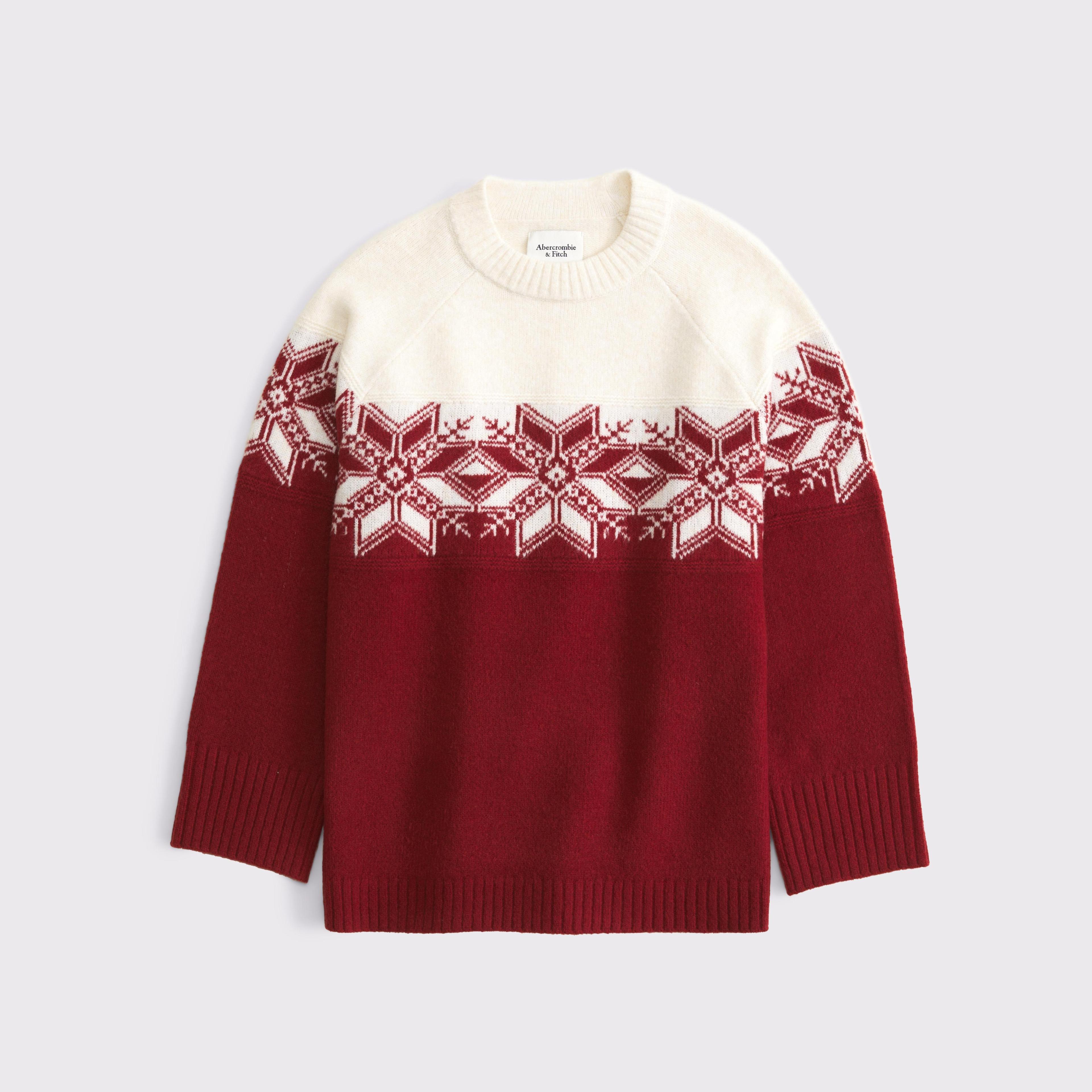 Relaxed Lounge Cable-Knit Crew Sweater Product Image