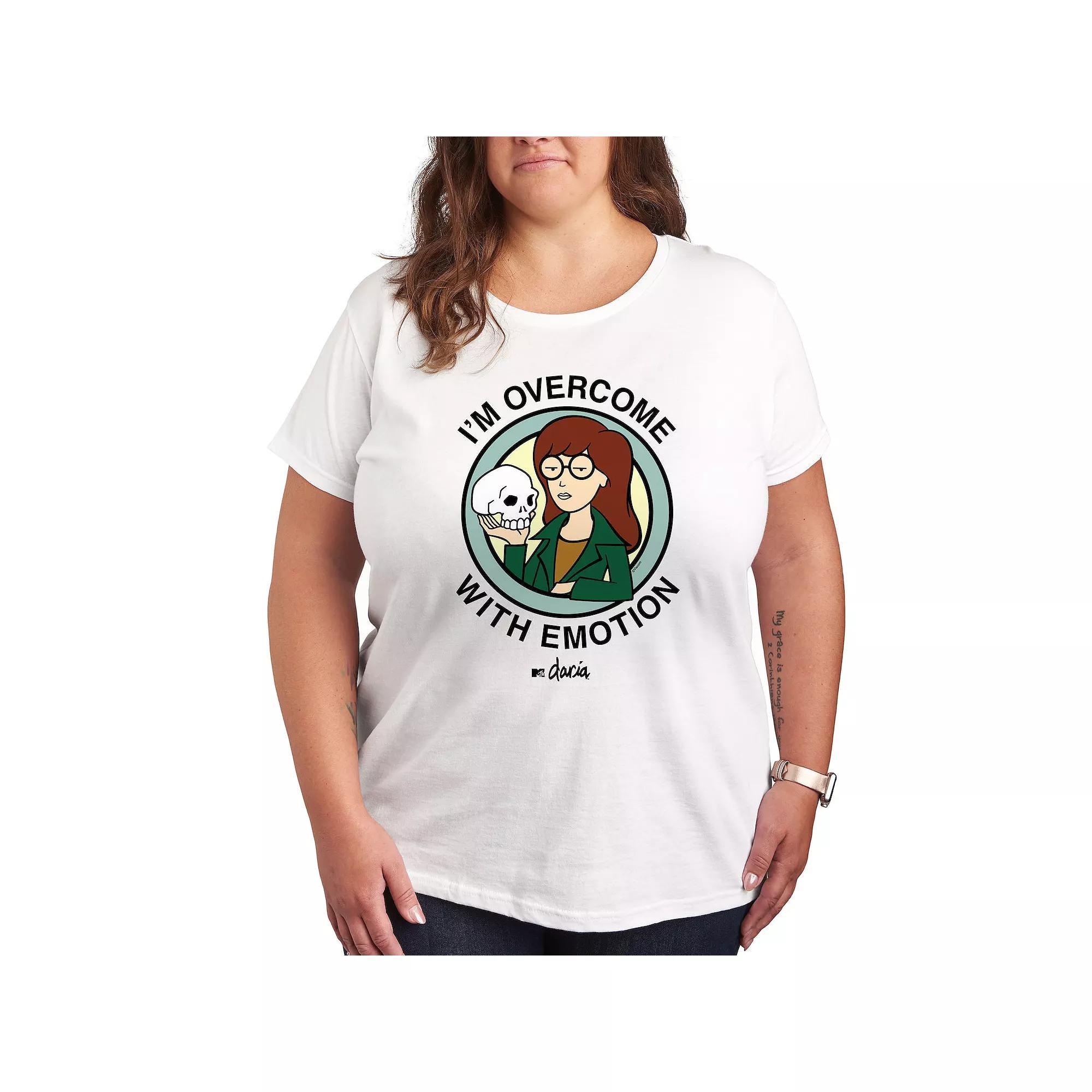 Plus Daria I'm Overcome With Emotion Graphic Tee, Women's,  Product Image