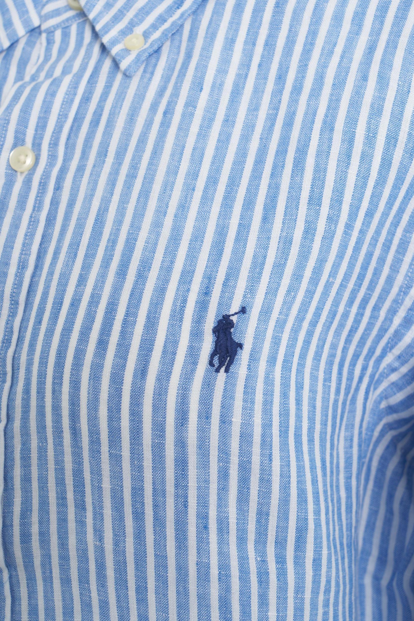 Striped shirt with logo embroidery Product Image