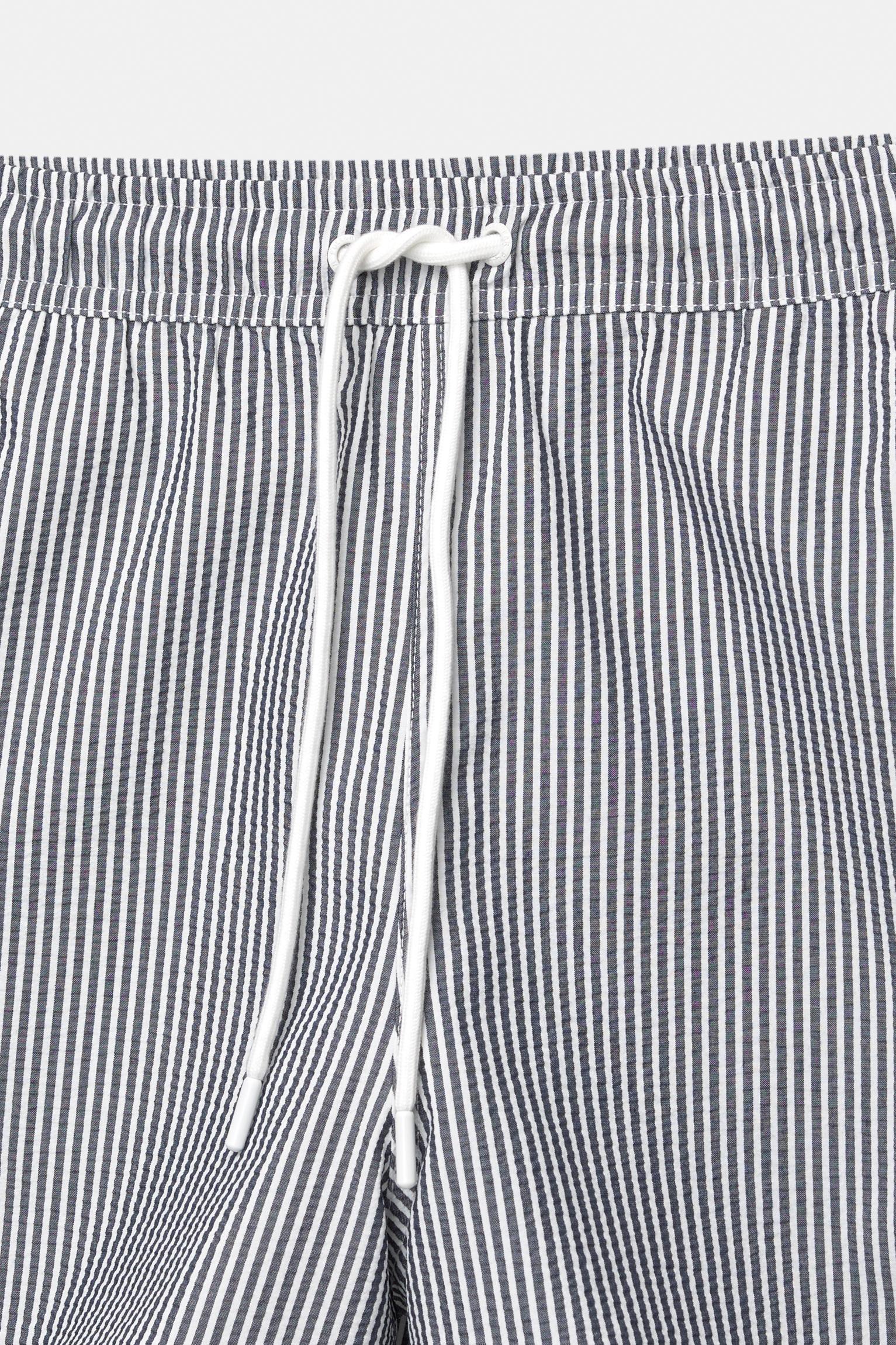 Striped seersucker swimming trunks Product Image