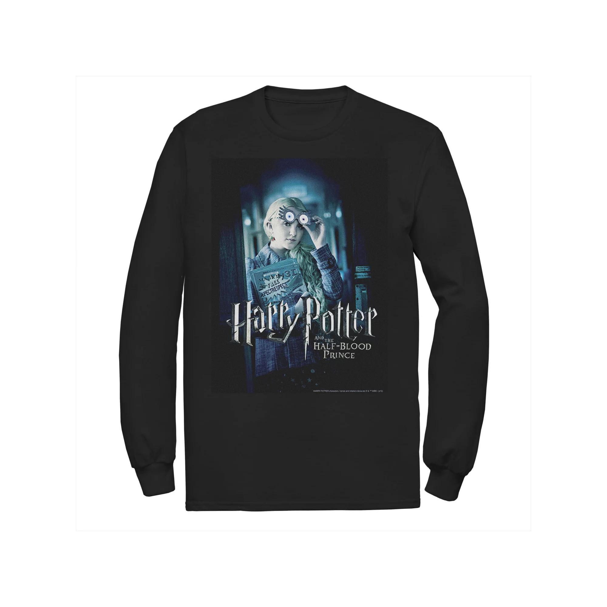 Men's Harry Potter Half-Blood Prince Luna Lovegood Poster Long Sleeve Graphic Tee, Size: XL, Black Product Image