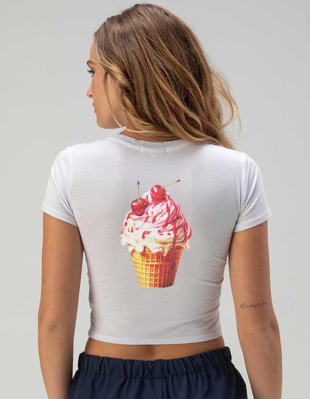 CHERRY On Top Womens Baby Tee Product Image