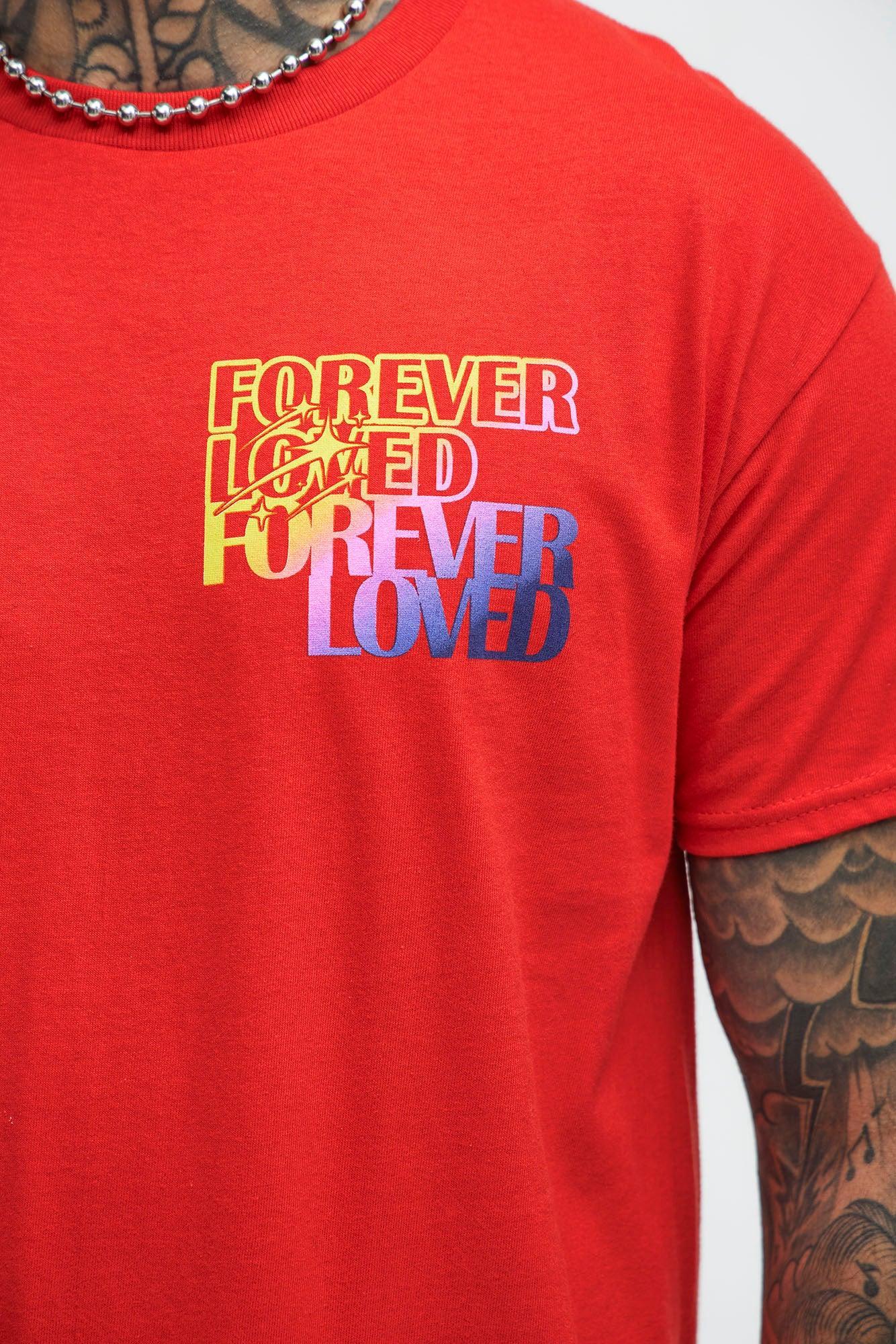 Forever Loved Short Sleeve Tee - Red Product Image