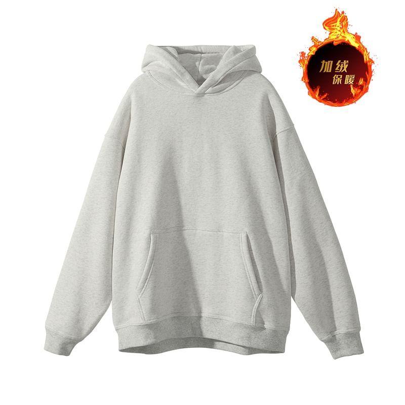 Plain Pocket Detail Hoodie Product Image