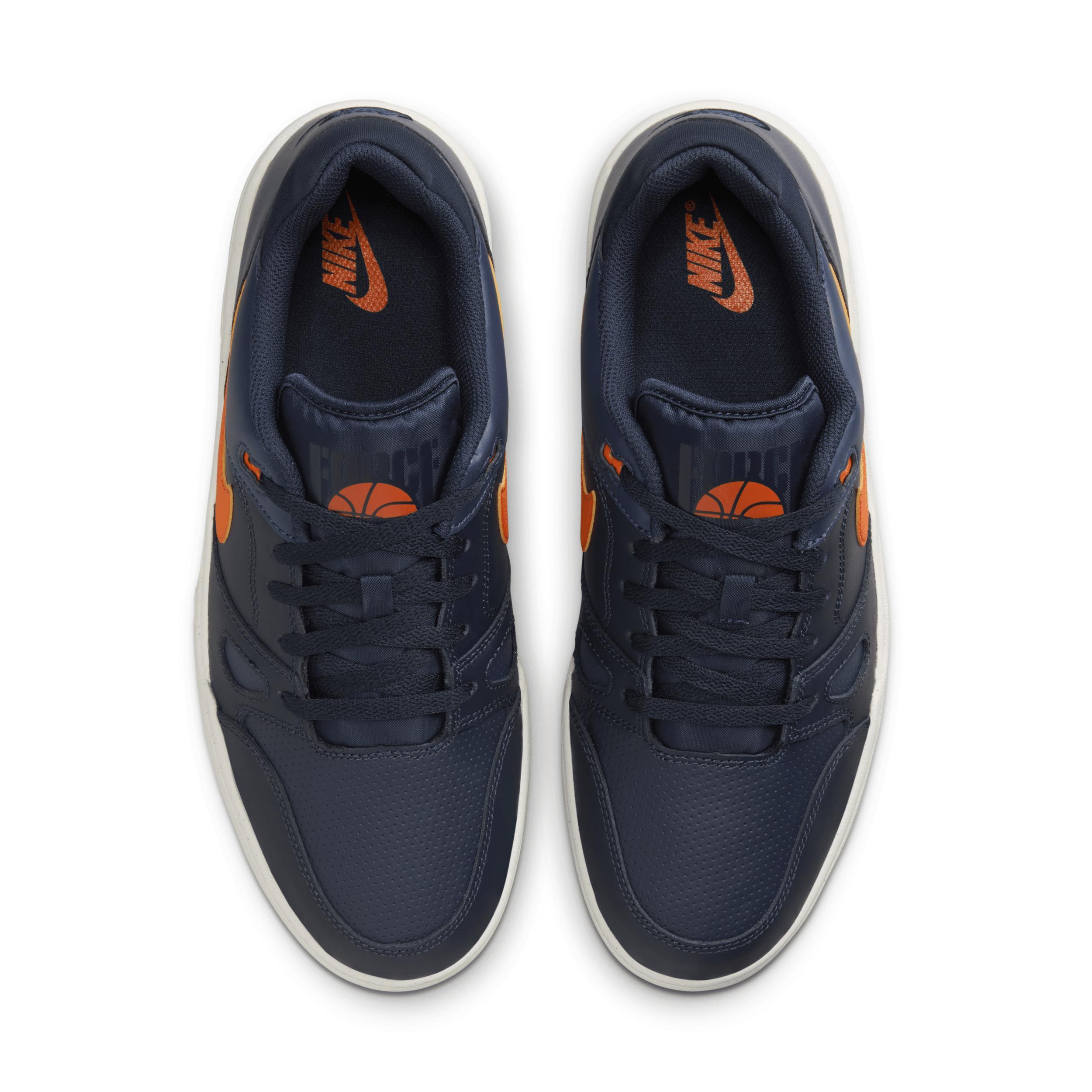 Nike Mens Nike Full Force Low - Mens Shoes Safety Orange/Dark Obsidian/Obsidian Product Image