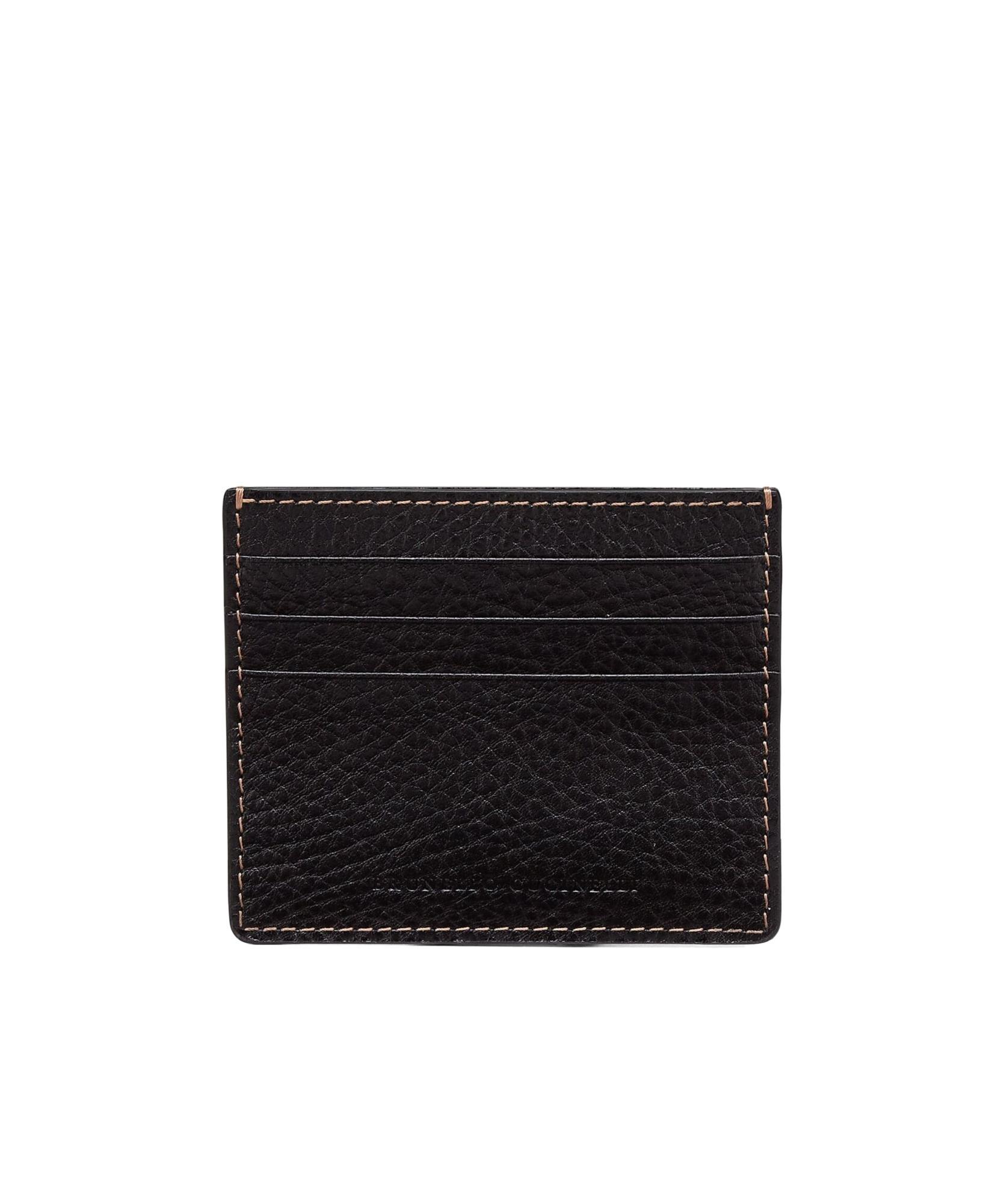 BRUNELLO CUCINELLI Logo Card Holder In Black Product Image