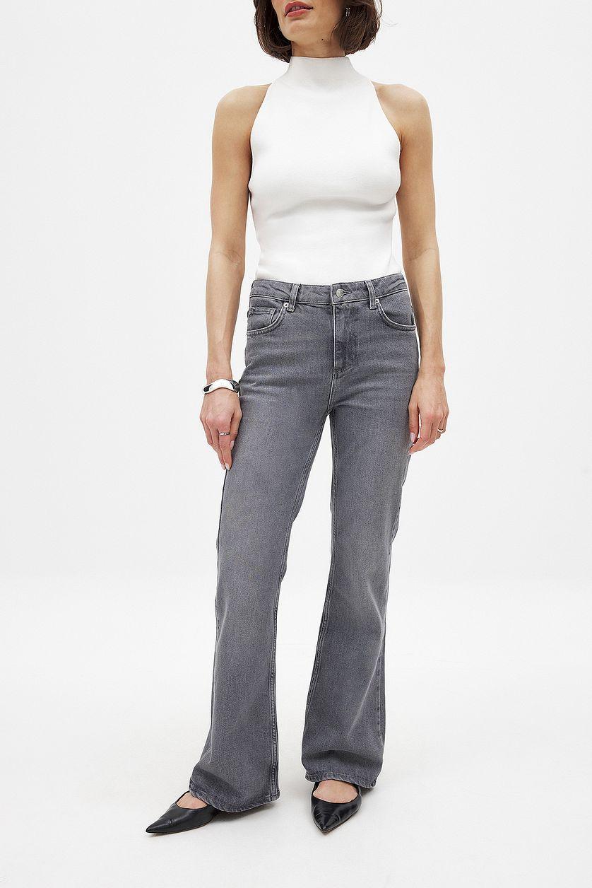 High Waist Flared Denim Product Image