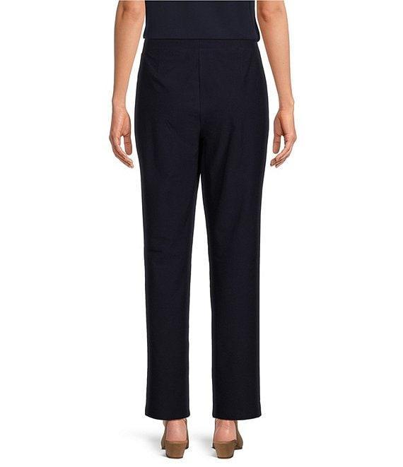 Eileen Fisher Textured Washable Stretch Crepe Slim Pull-On Ankle Pants Product Image