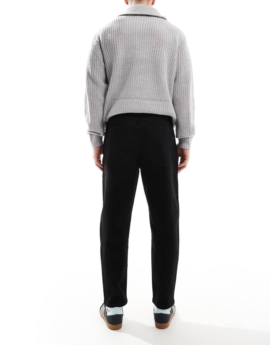 Farah Hawtin relaxed fit jeans in black Product Image