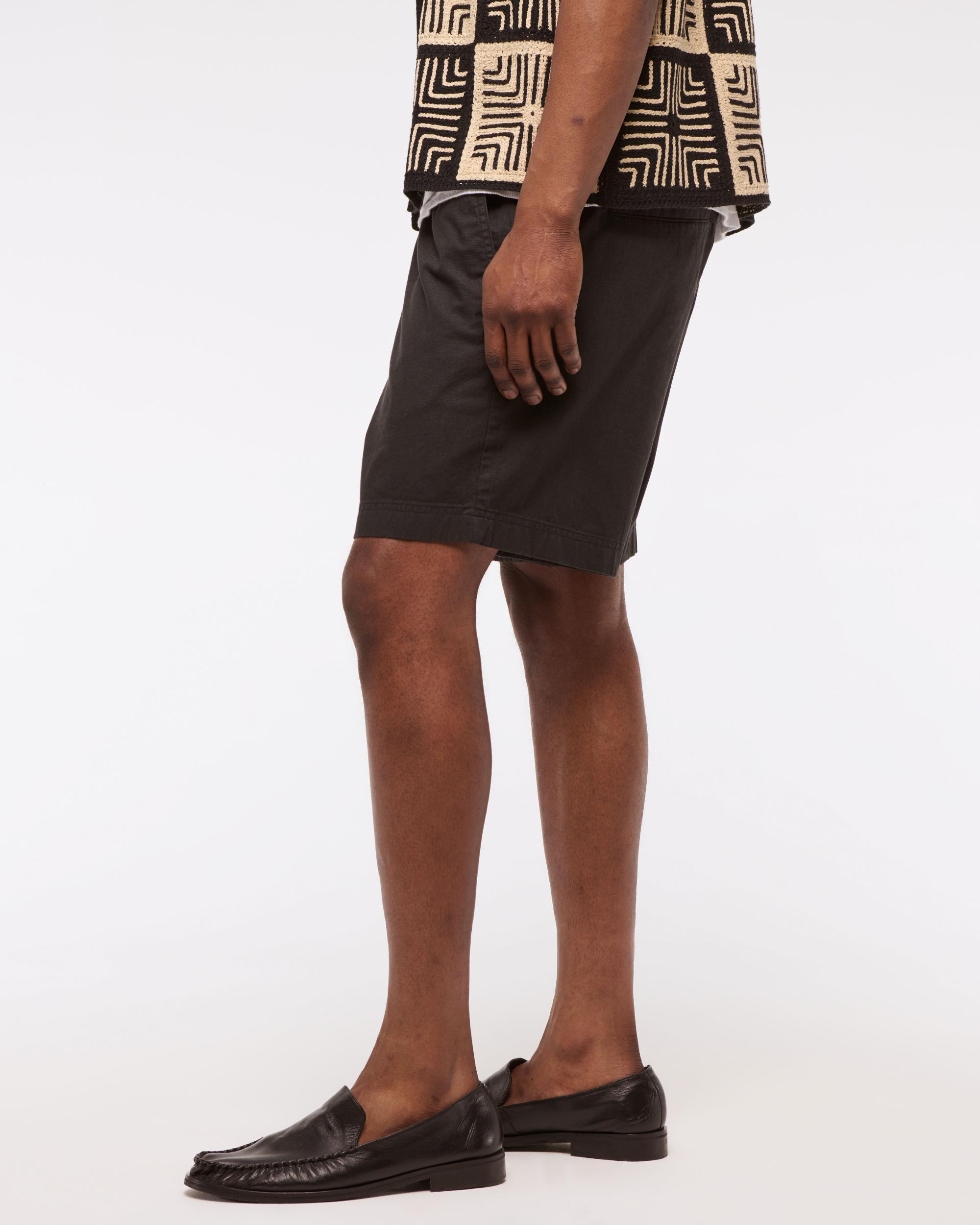 Relaxed Linen-Blend Pull-On Short Product Image