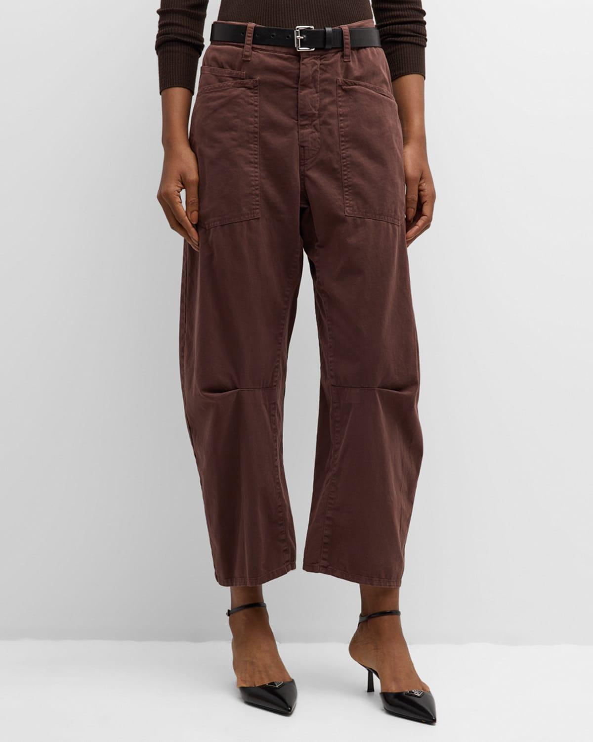 Shon Mid-Rise Cropped Pants Product Image