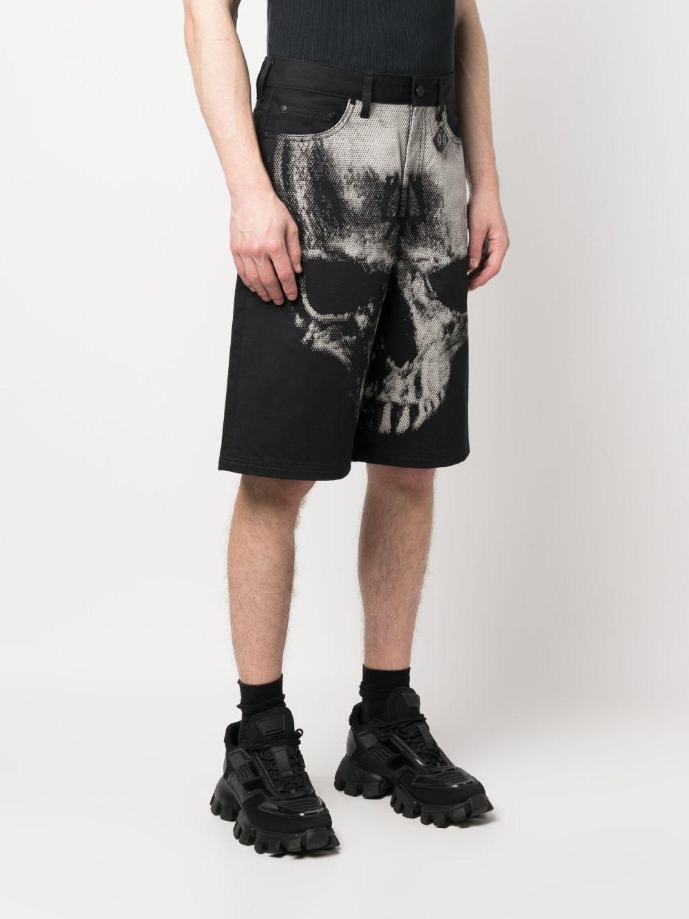 skull-print bermuda shorts  Product Image