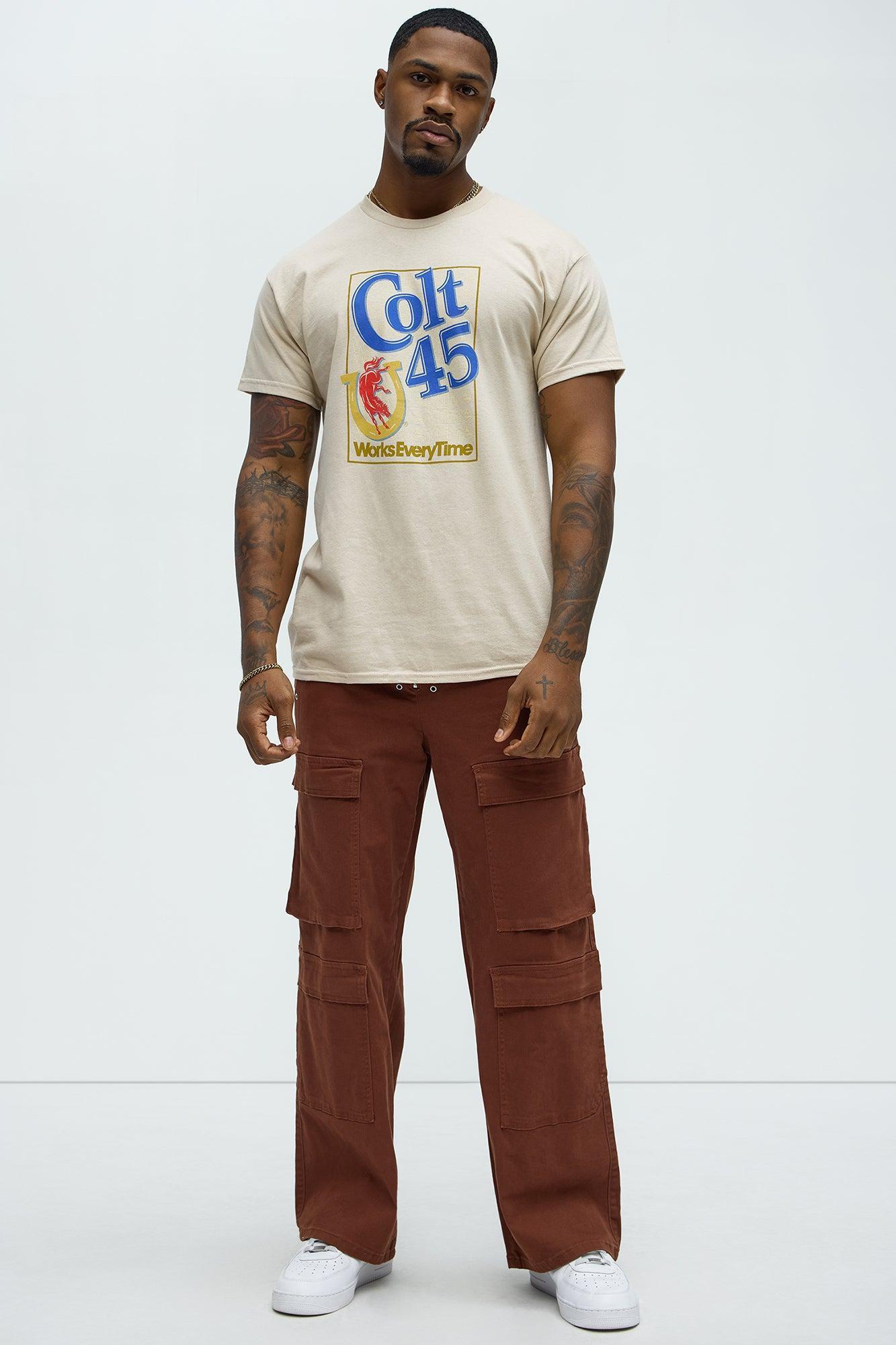 Exposed Zip Tech Cargo Pants - Brown Product Image