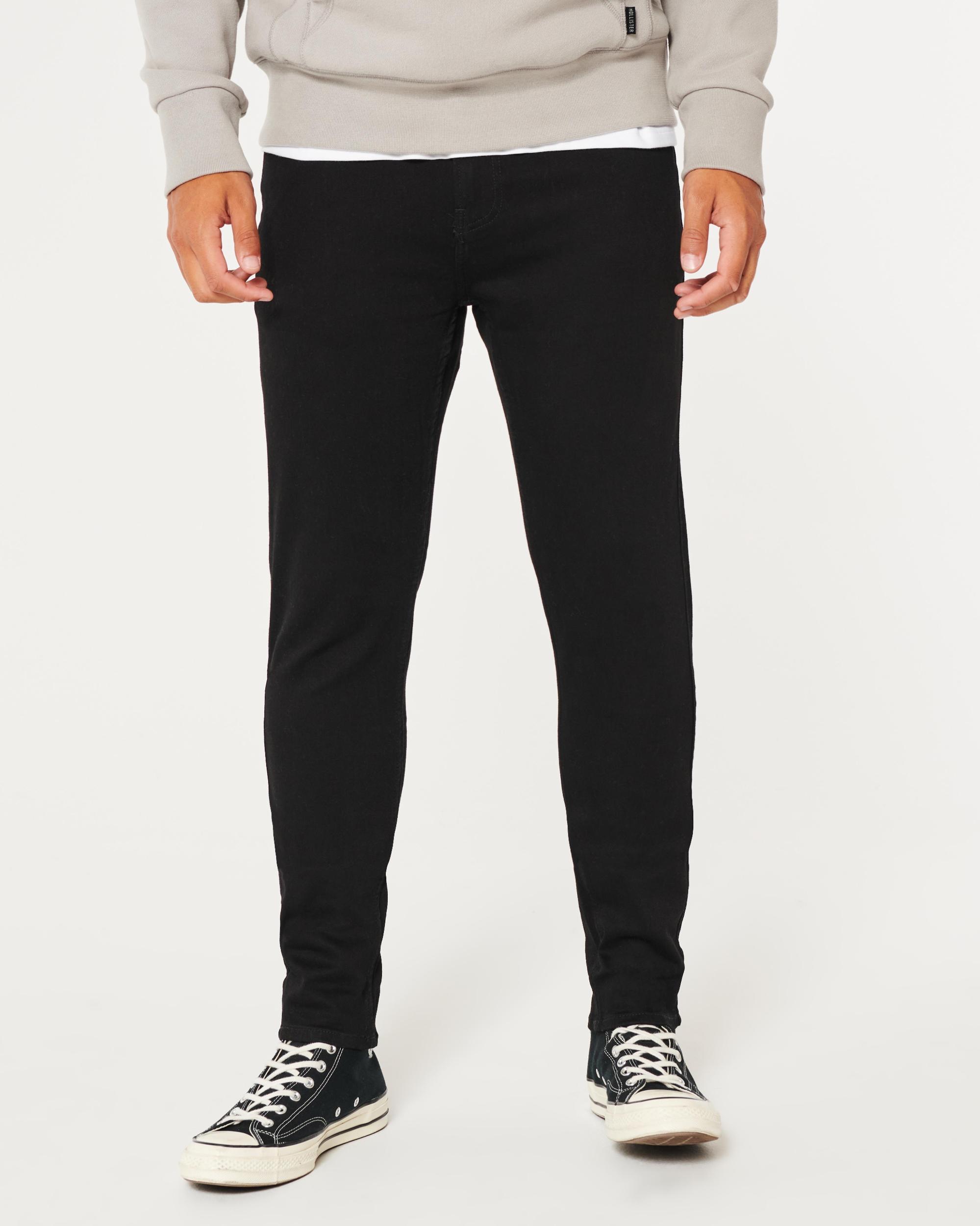 Black No Fade Athletic Skinny Jeans Product Image