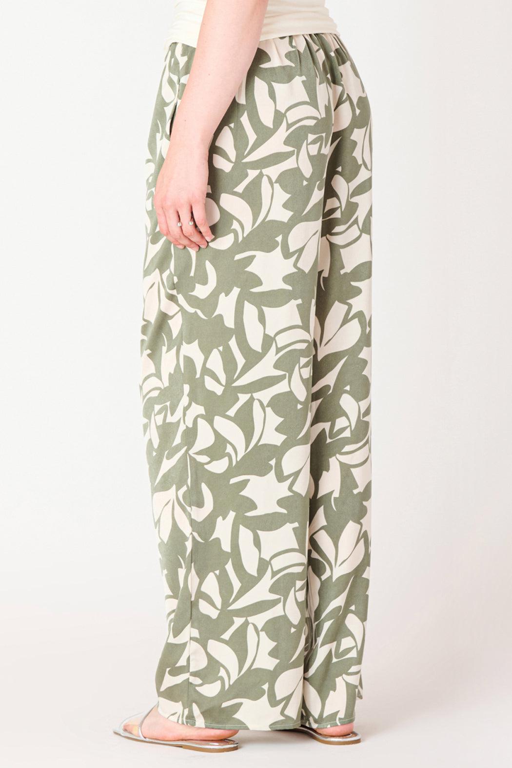 Printed Satin Pants Product Image