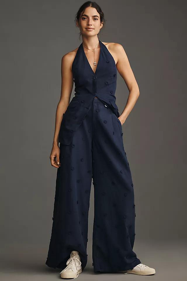 Maeve Linen Blend Halter Vest Product Image
