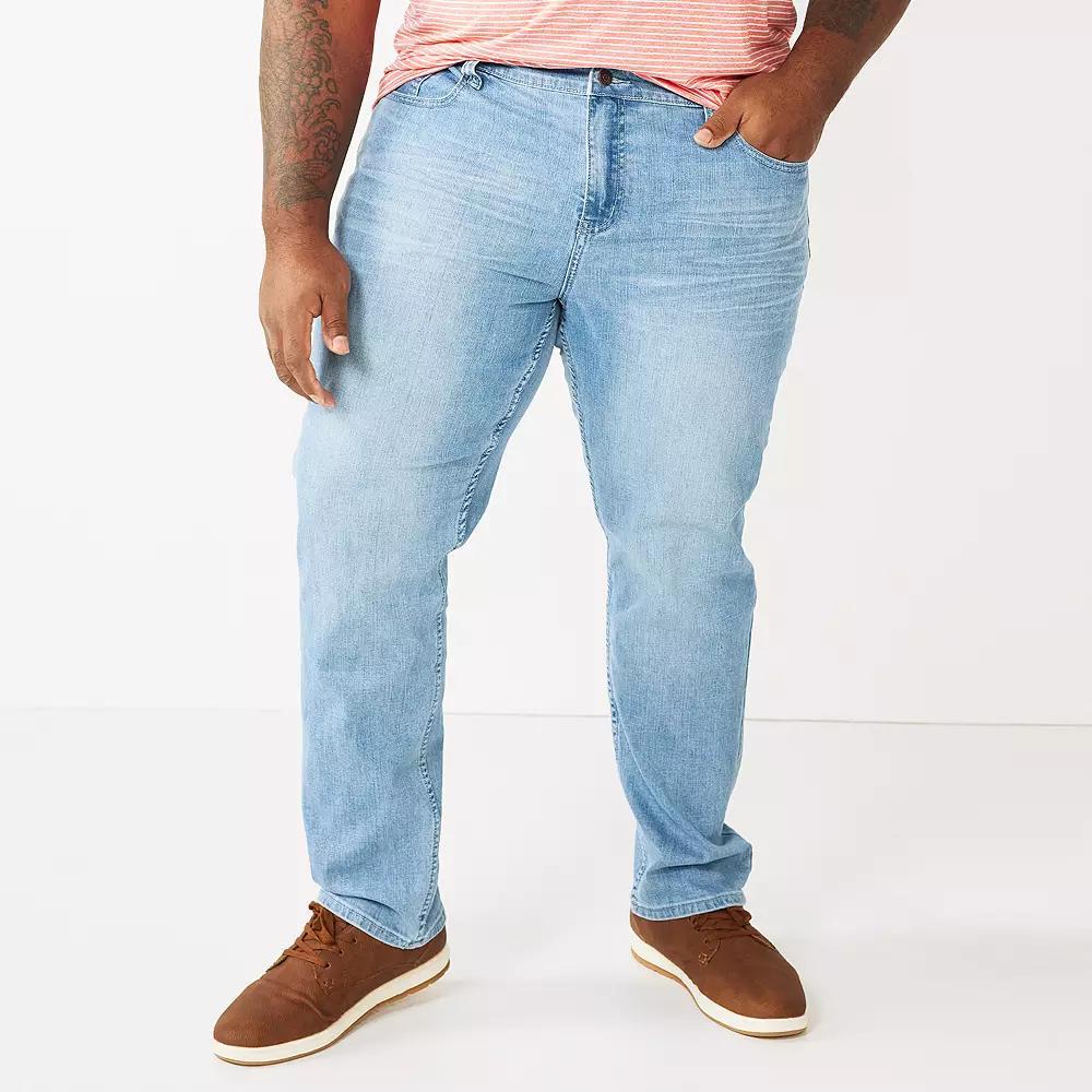 Big & Tall Sonoma Goods For Life® Relaxed-Fit Jeans, Men's, Size: 40X38, Light Blue Product Image