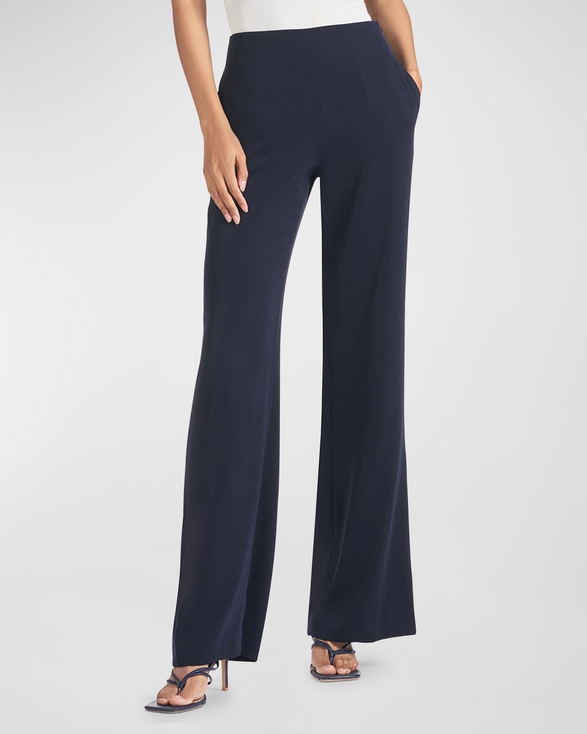 Macy Straight-Leg Crepe Pants Product Image