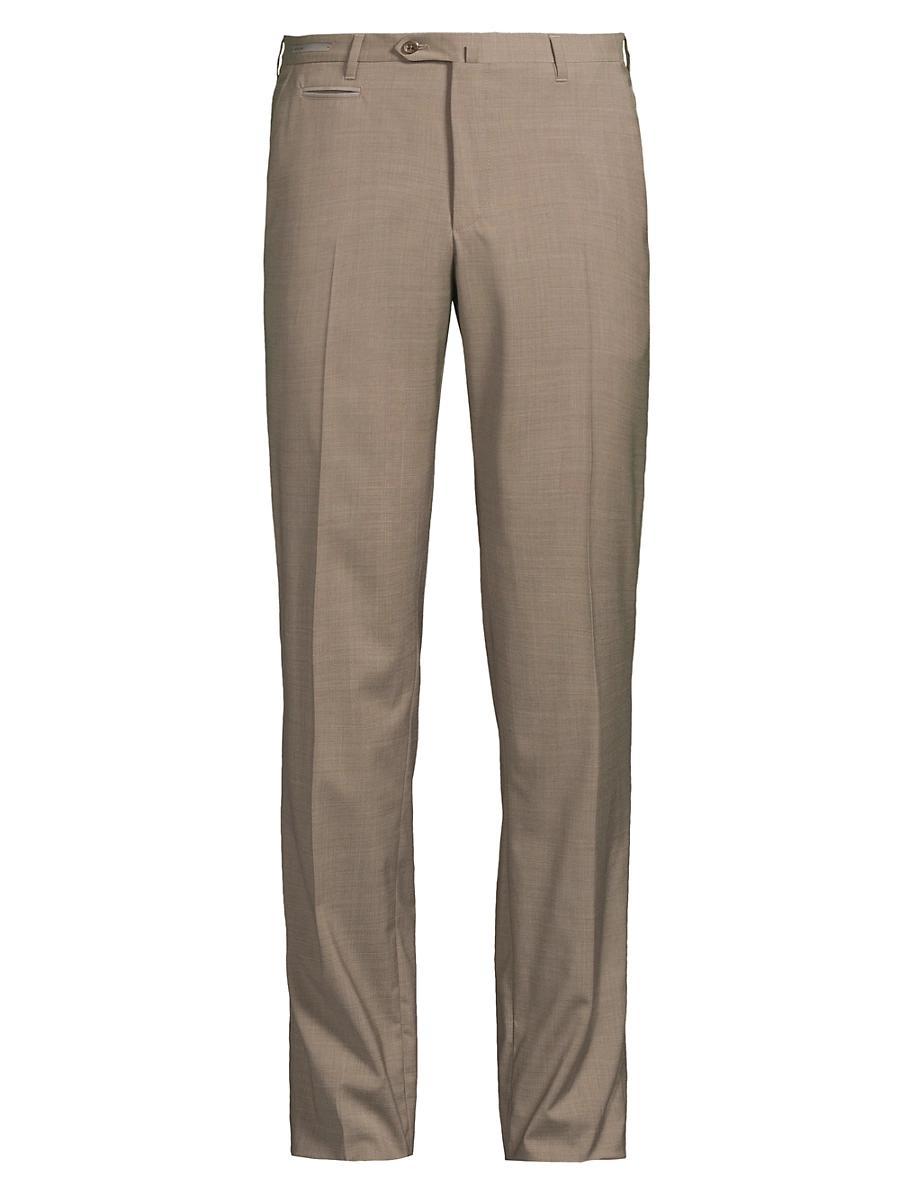 Mens Stretch-Wool Trousers Product Image