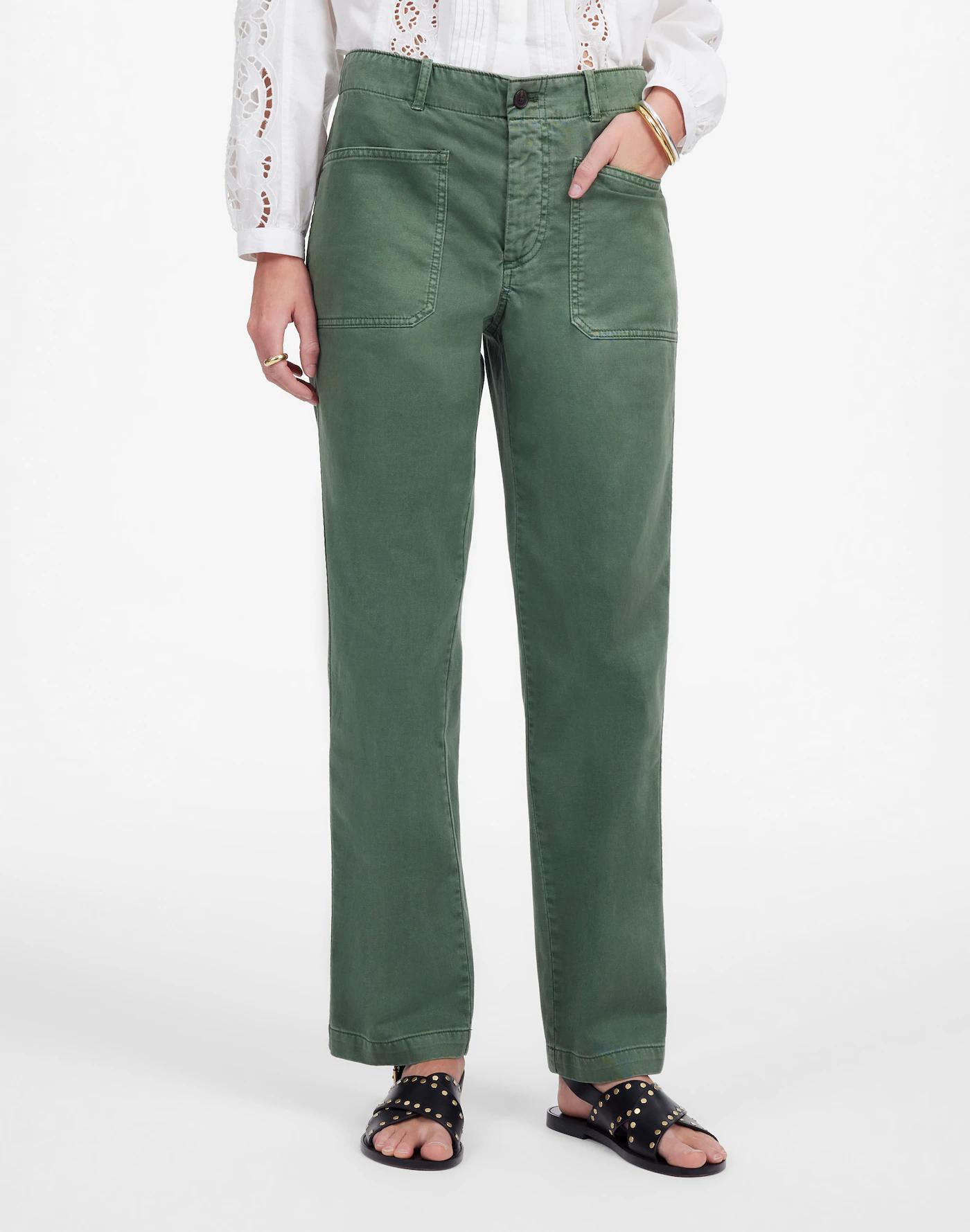 The Taper-Leg Utility Pant in Garment-Dyed Twill Product Image