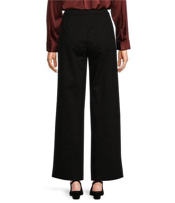 Eileen Fisher Tencel™ Lyocell Double Knit Wide Leg Pull-On Ankle Pants Product Image