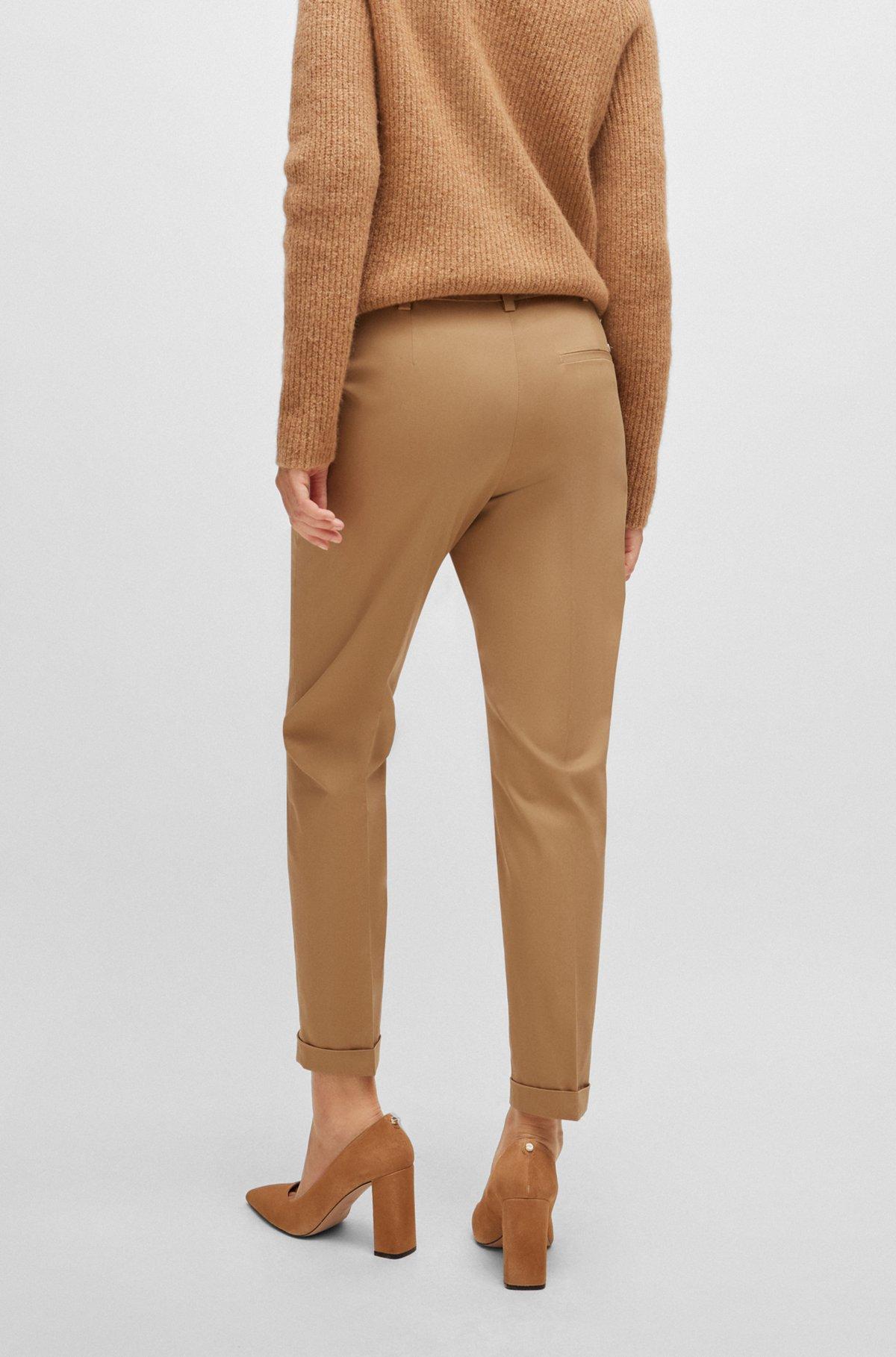 Regular-fit trousers in stretch-cotton twill Product Image