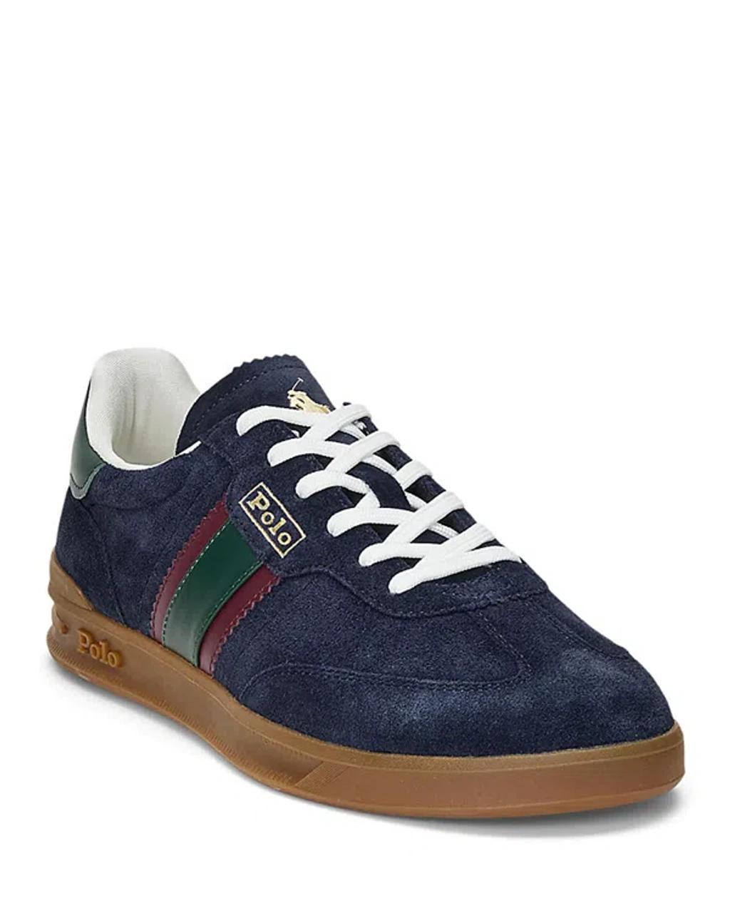 POLO RALPH LAUREN Men's Heritage Aera Lace Up Sneakers In Navy,wine,forest Product Image