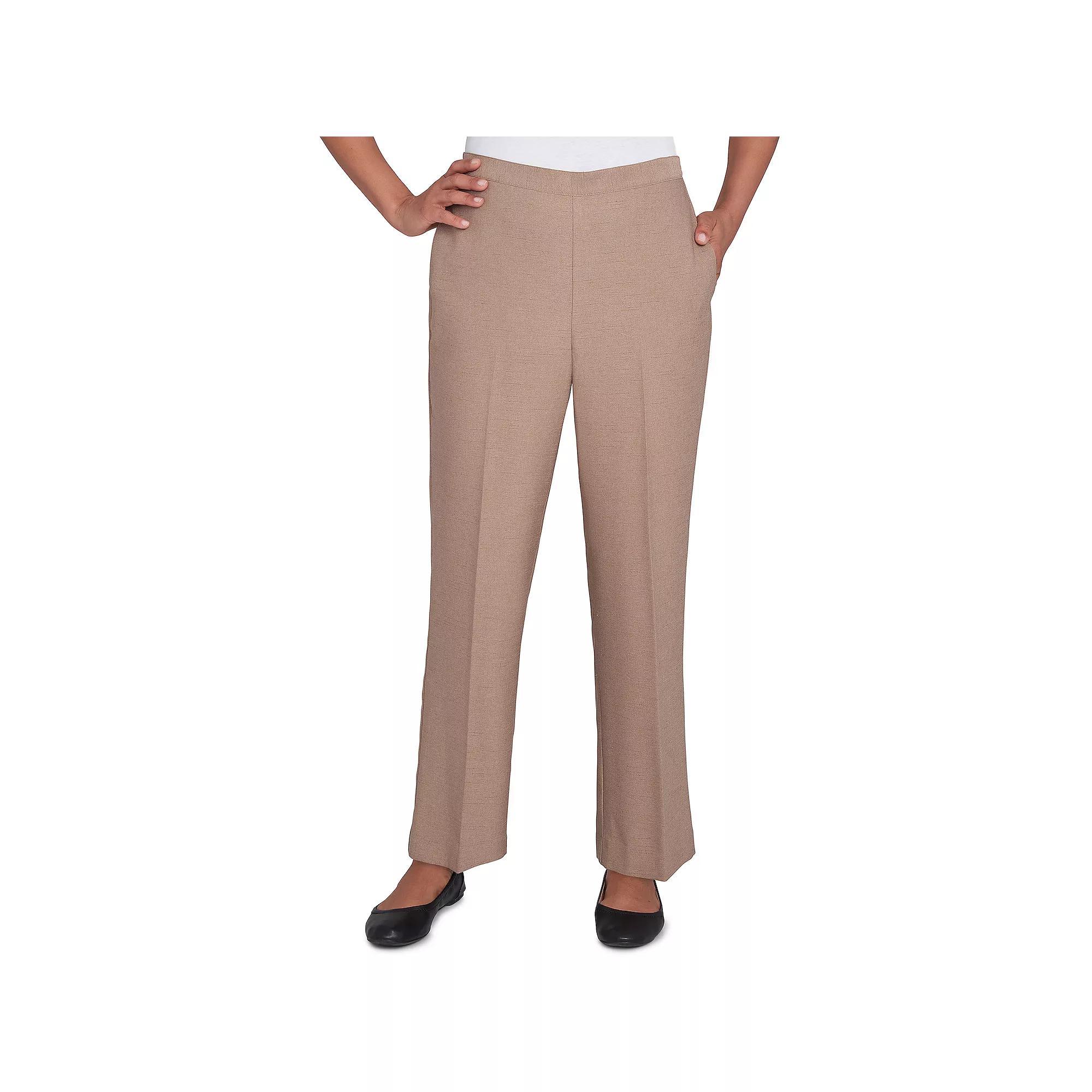 Women's Alfred Dunner Classic Emerald Pants, Size: 18, Cashew Product Image