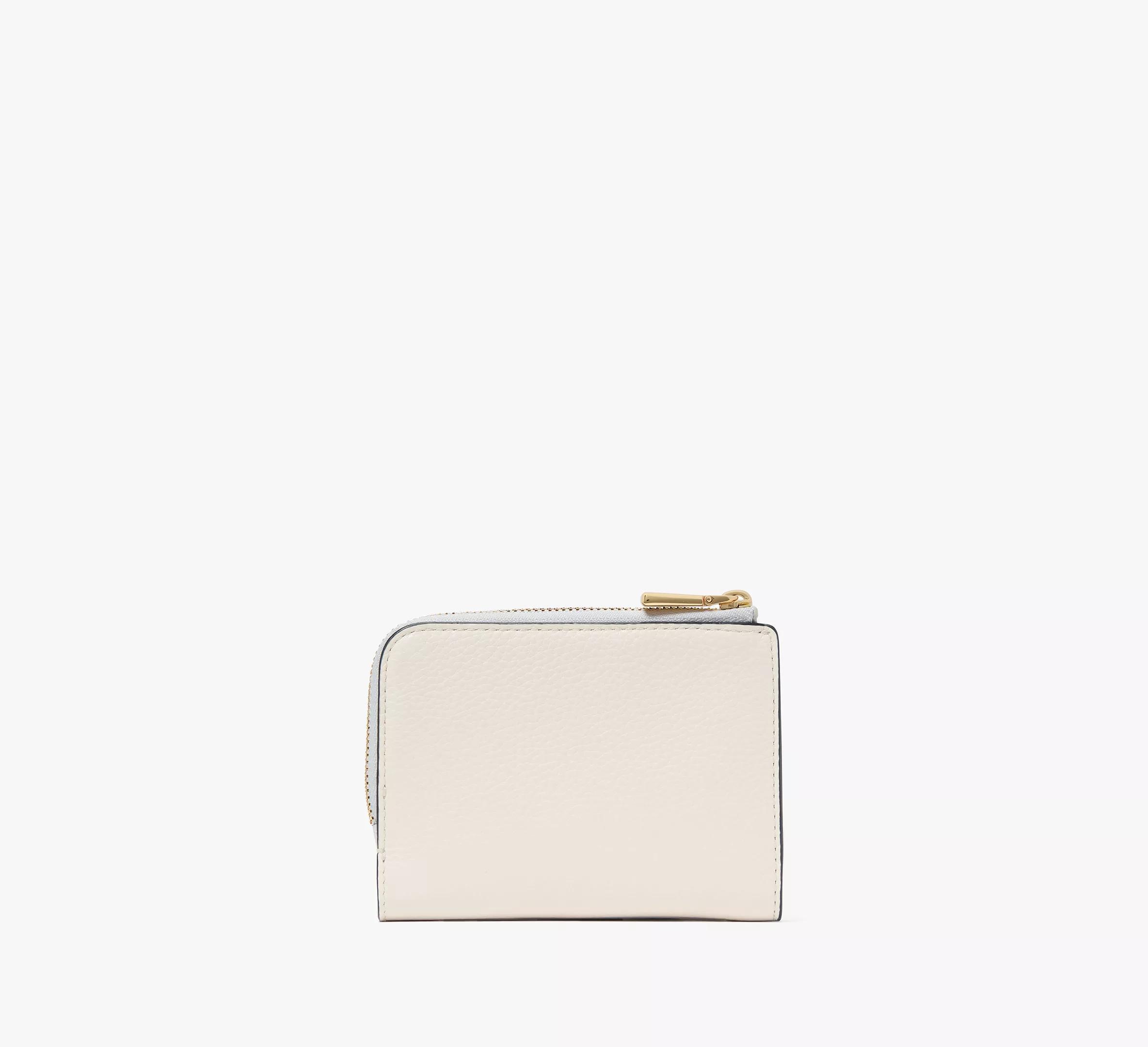 Ava Colorblocked Pebbled Leather Zip Bifold Wallet Product Image