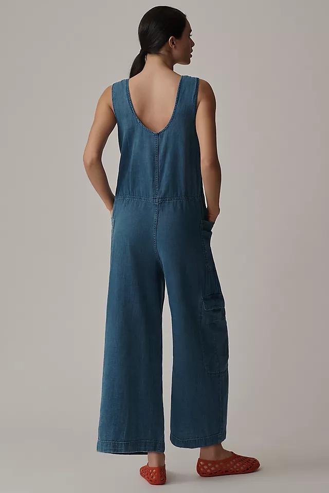 Pilcro Zip-Front Wide-Leg Overalls Product Image