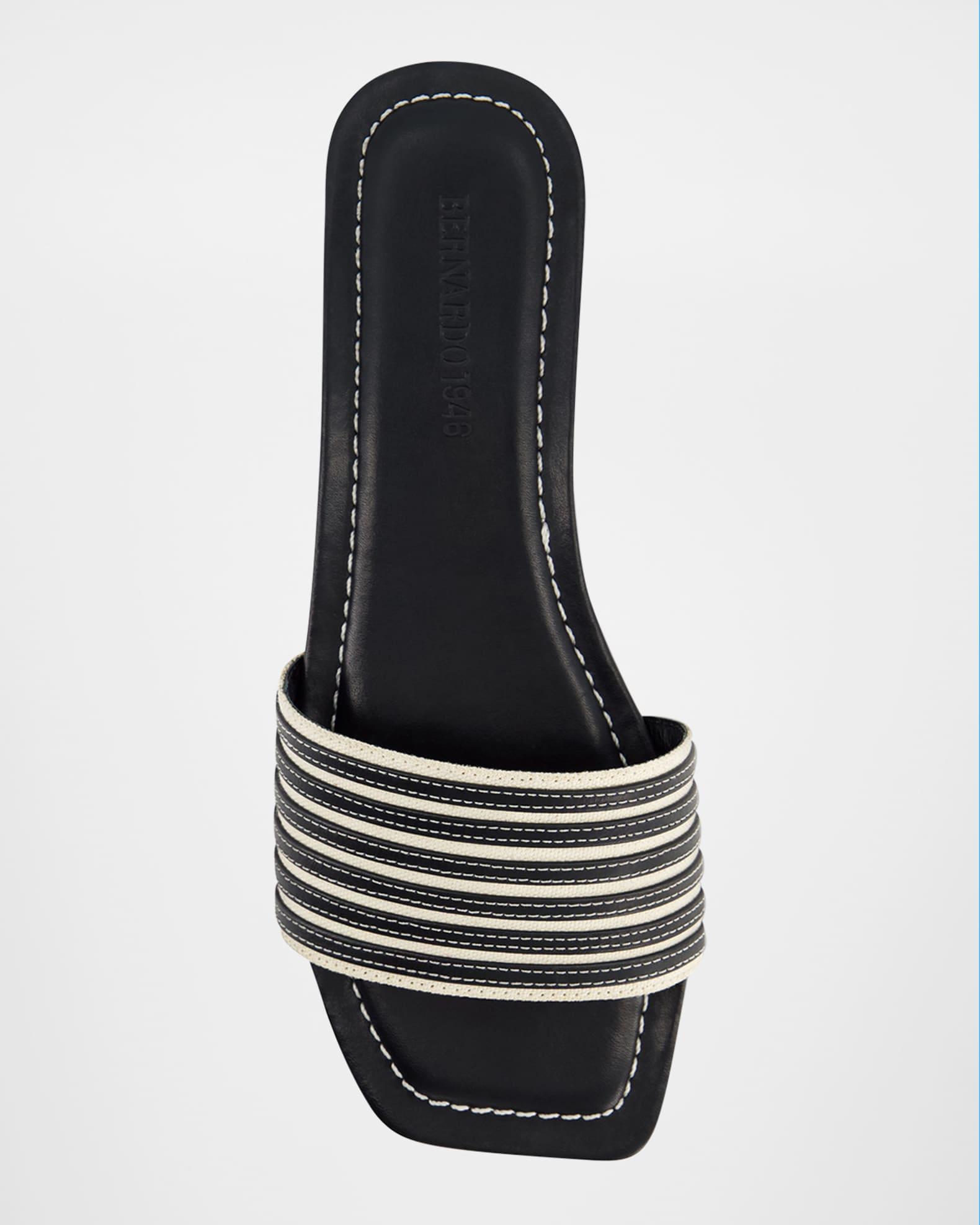 Myko Bicolor Flat Slide Sandals Product Image