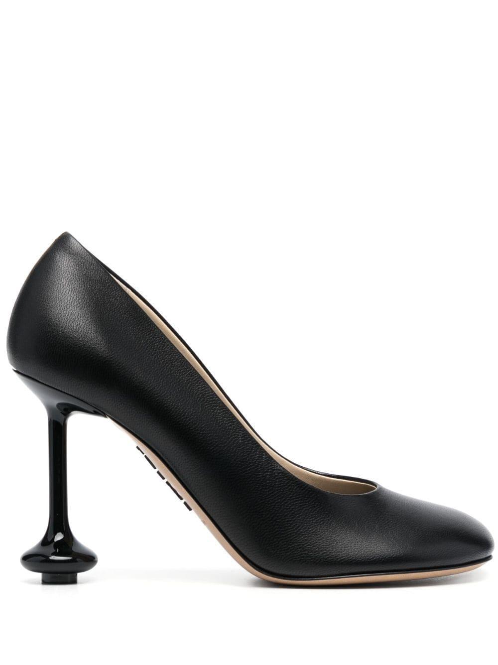 Toy Leather Drop Stiletto Pumps In Black Product Image