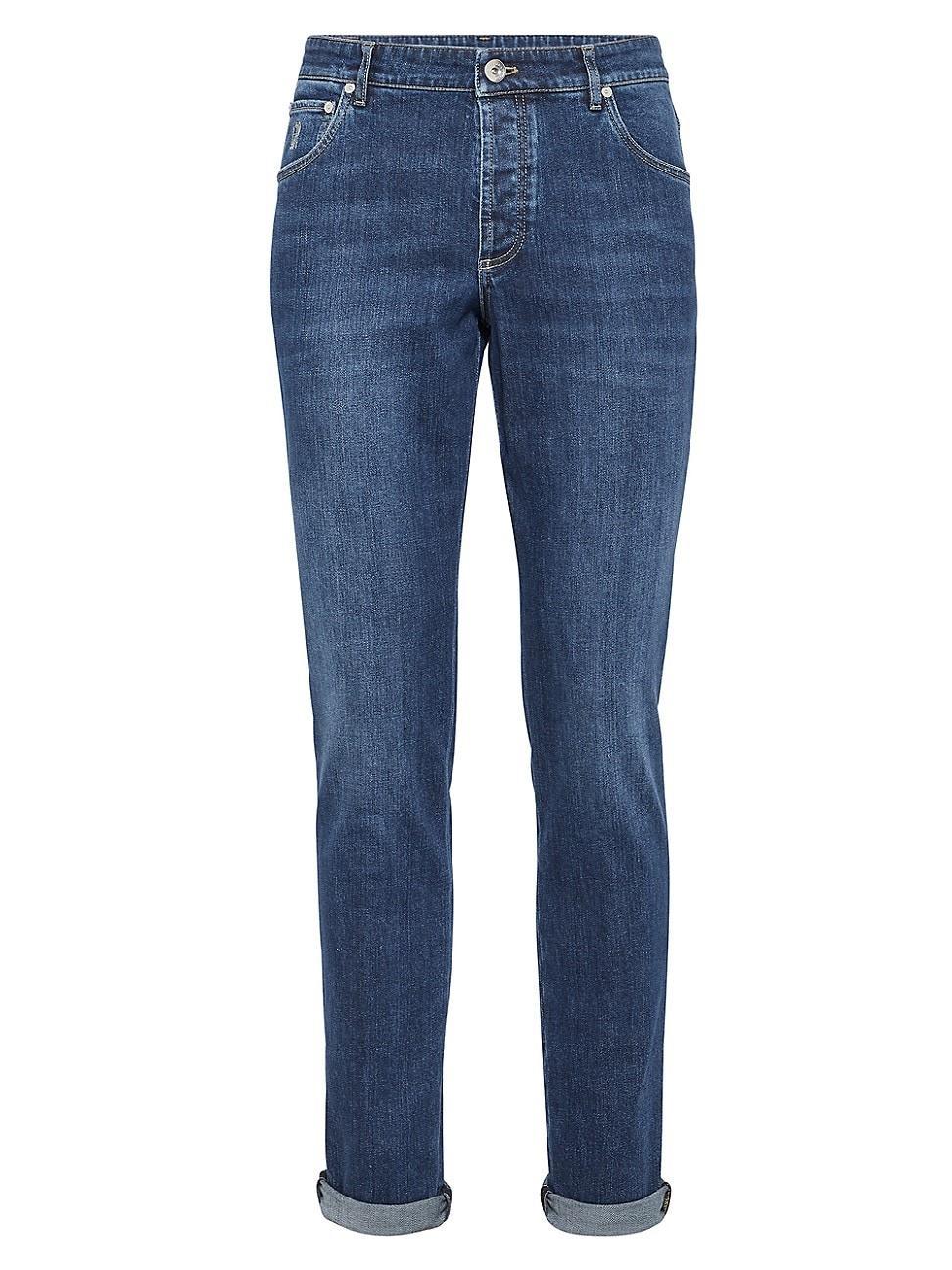 Mens 5-Pocket Denim Jeans Product Image