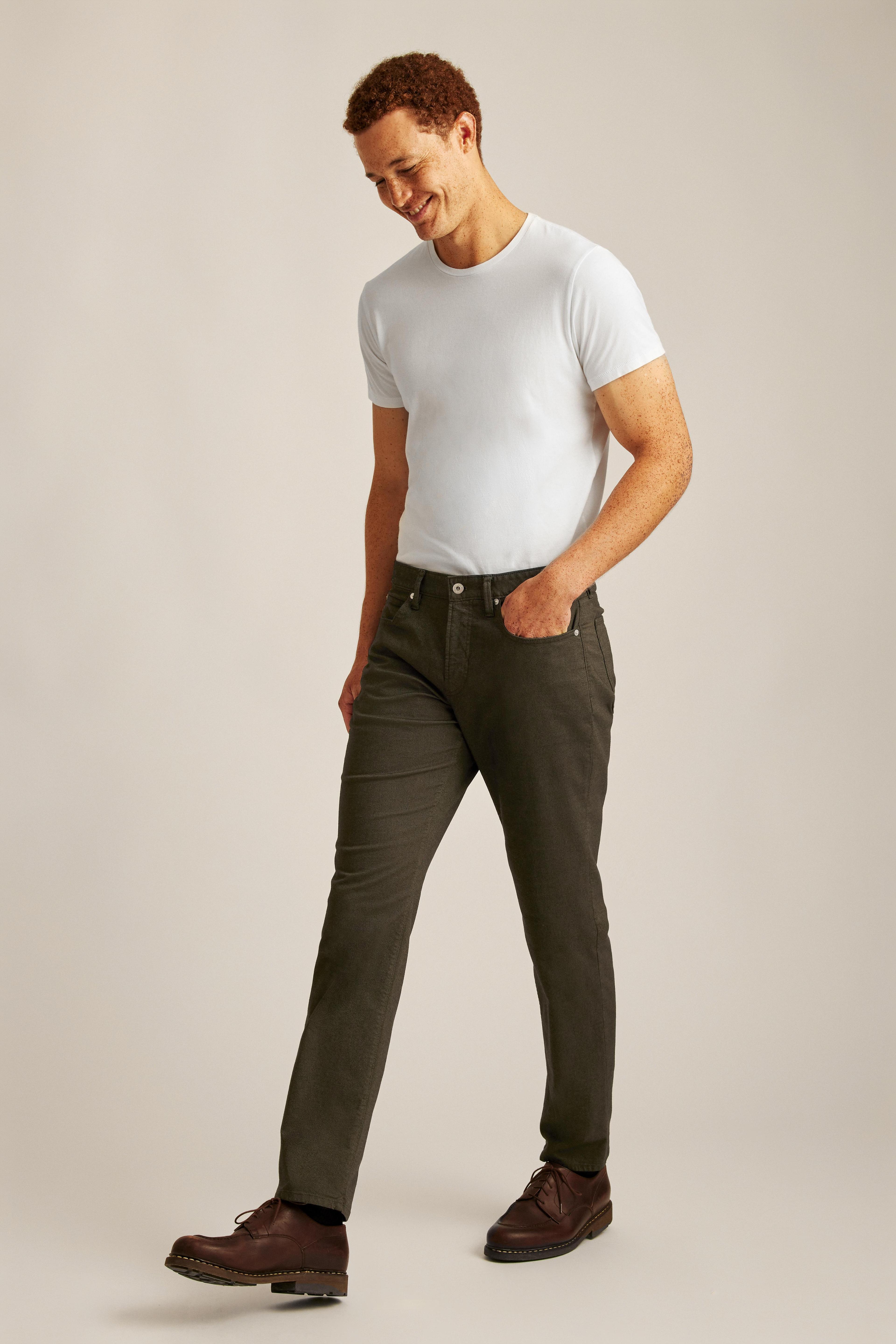 Italian Textured 5-Pocket Pants Product Image