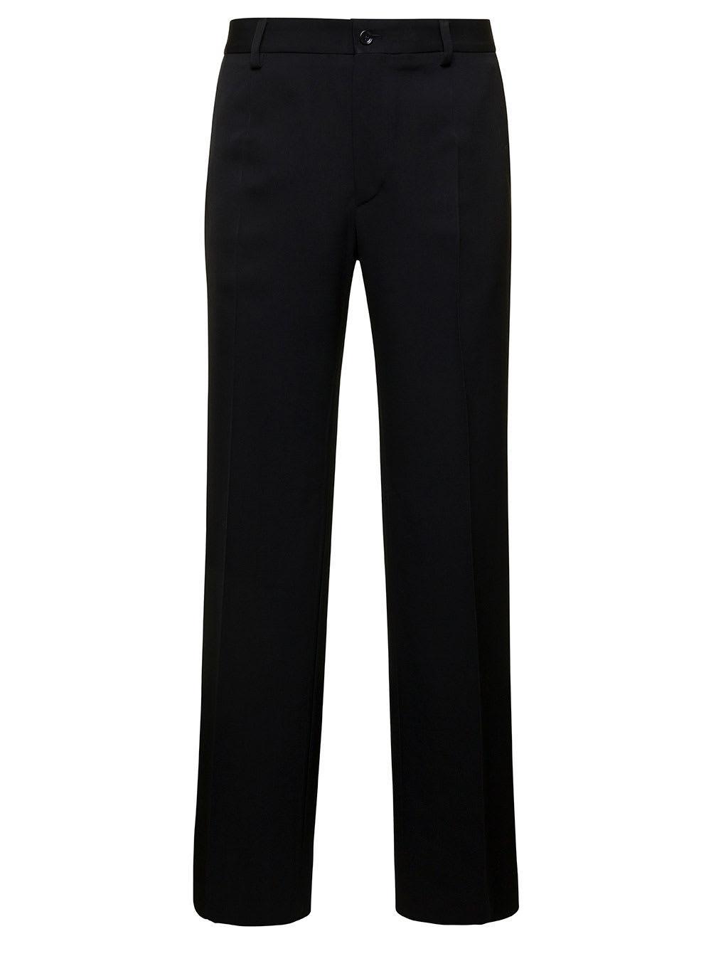 Stripe Detail Tailored Trousers In Black Product Image