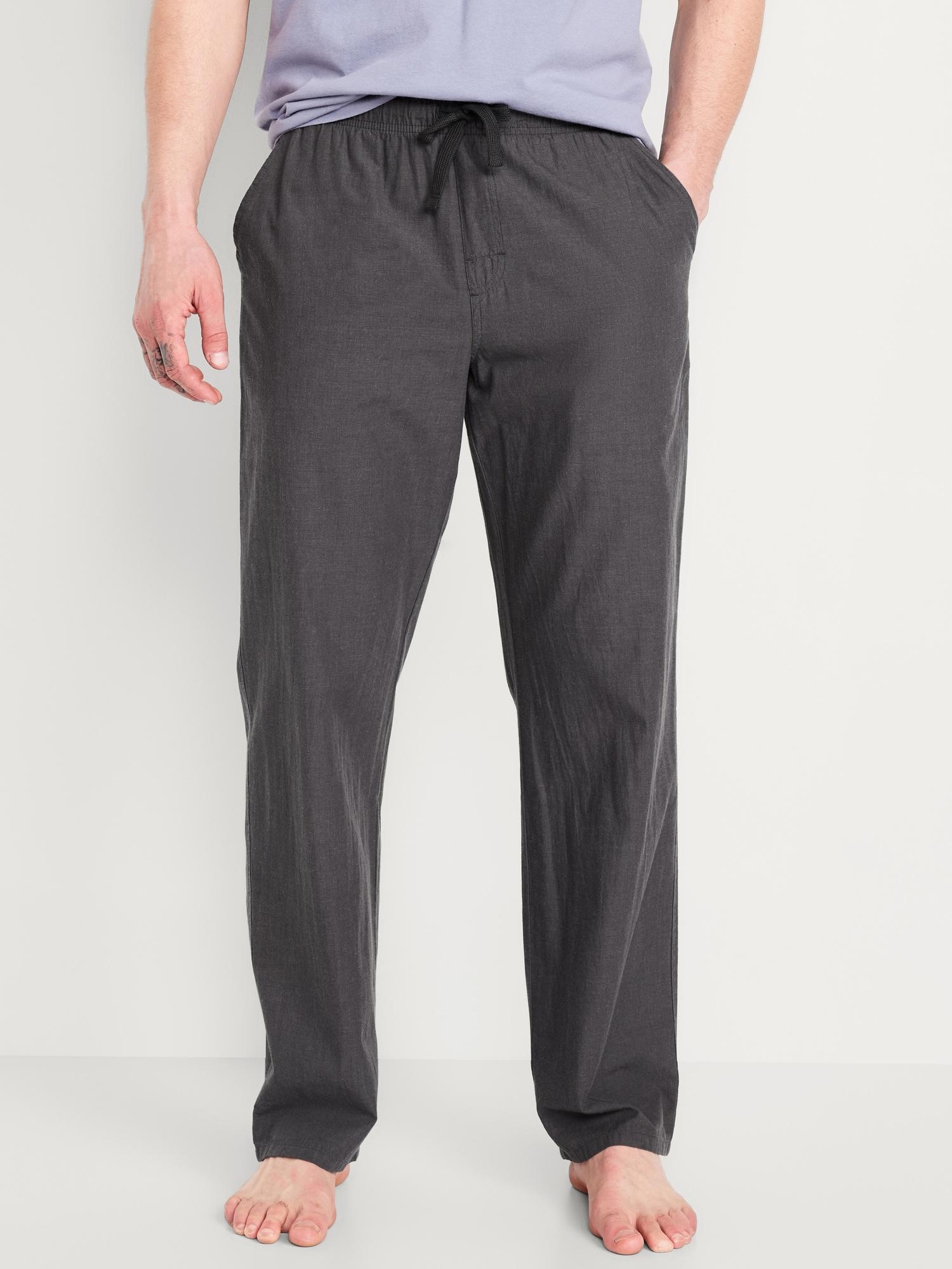 Poplin Pajama Pants for Men Product Image