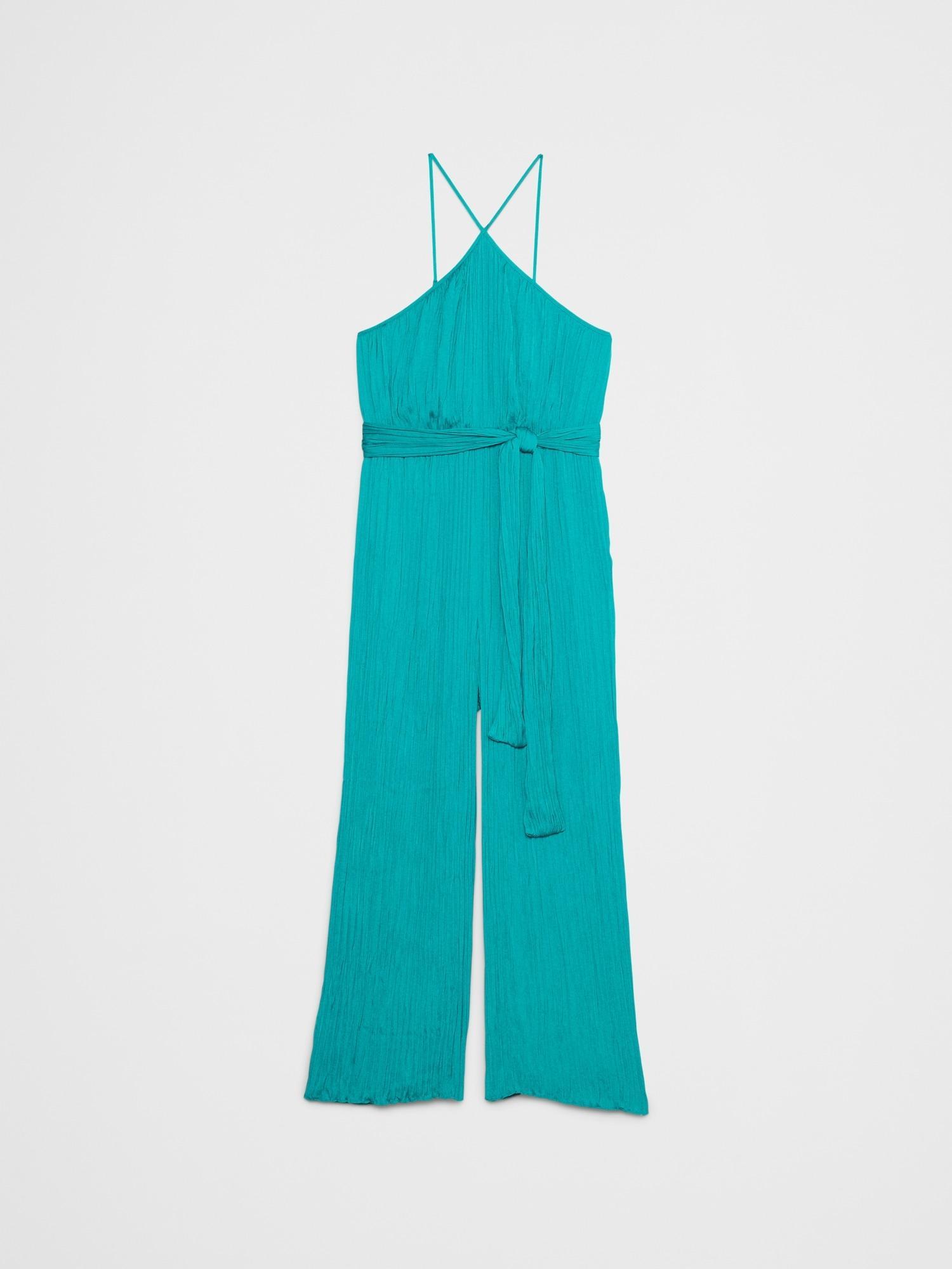 Halter Elastic-Waist Jumpsuit Product Image