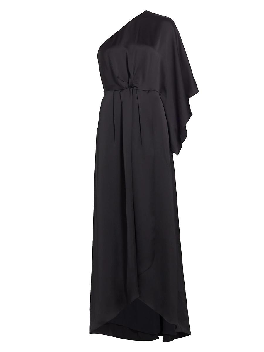 Womens Simone Knot-Front Satin Gown Product Image