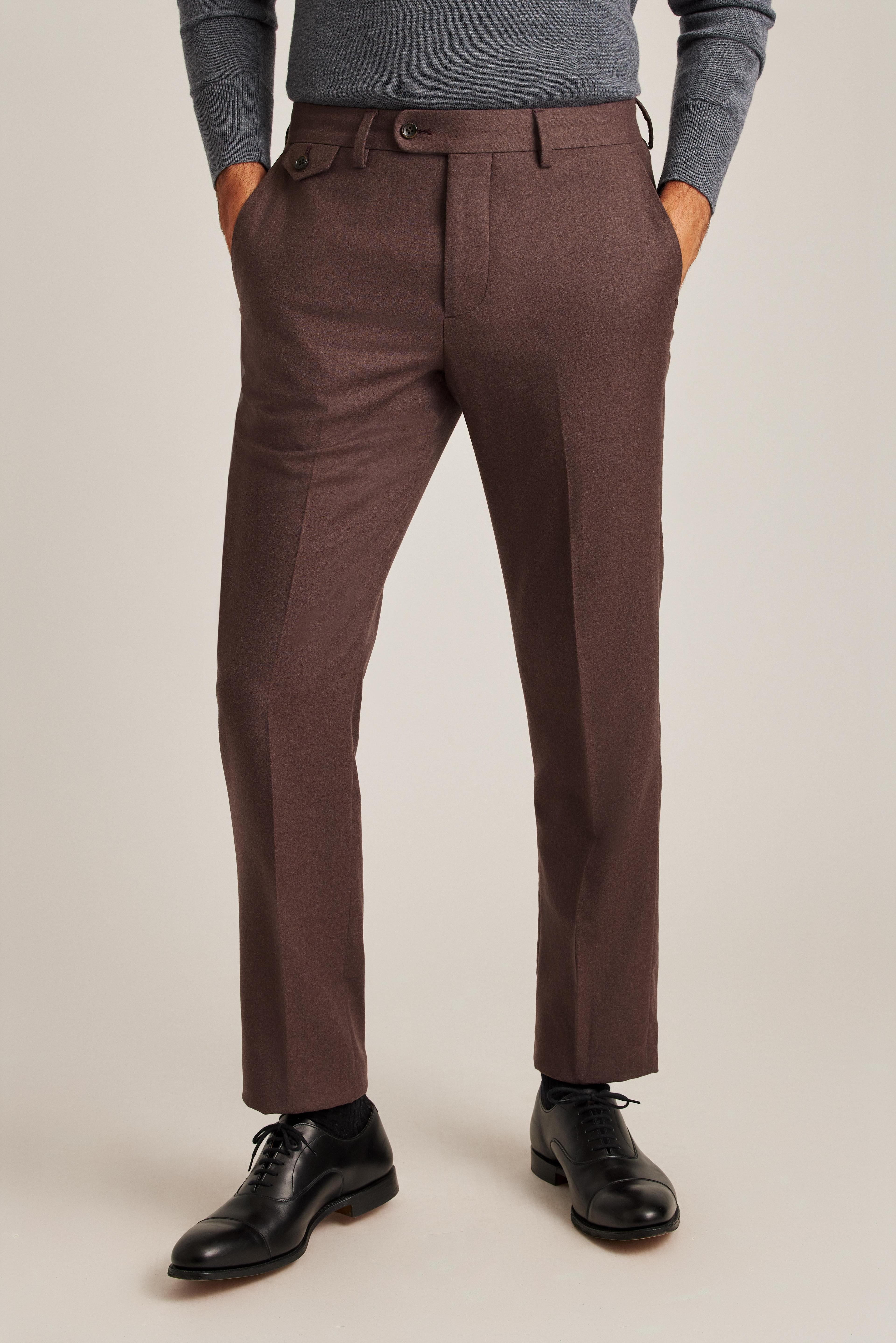 Italian Stretch Brushed Wool Suit Pant Product Image