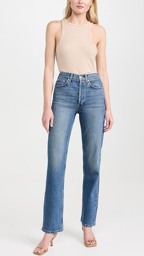 EB Denim High Rise Straight Jeans | Shopbop Product Image