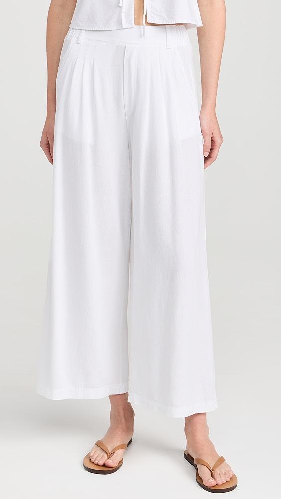 Stateside Linen Cropped Pull On Trousers | Shopbop Product Image