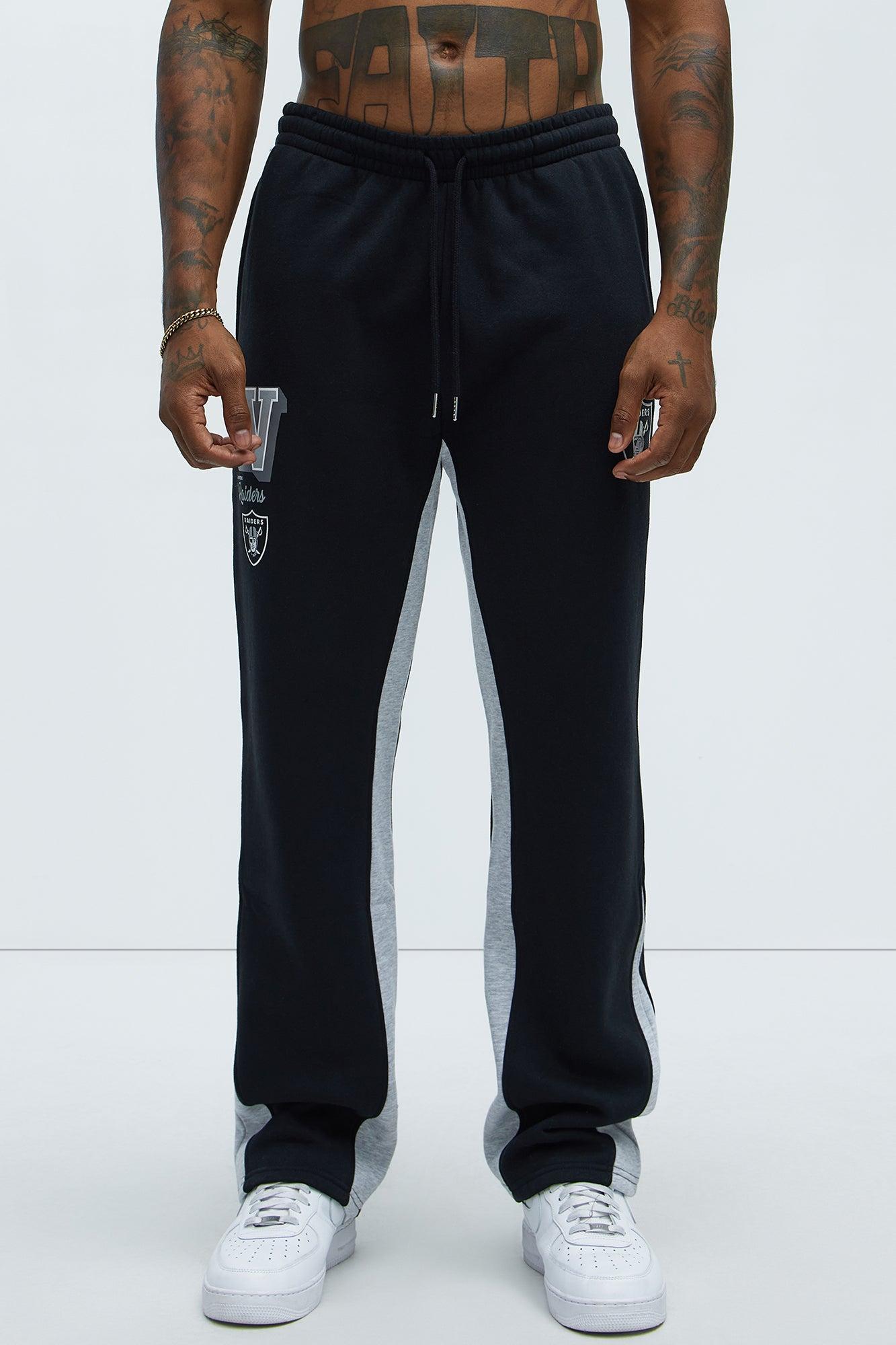 Raiders Bold Flare Sweatpants - Black Product Image